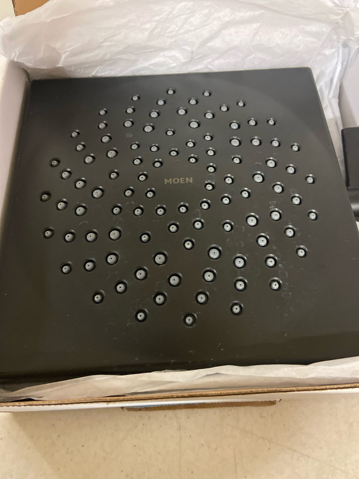 Moen S6345BL Showering Acc-Premium Two-Function 8" Diameter Spray Head Rainshower, Matte Black