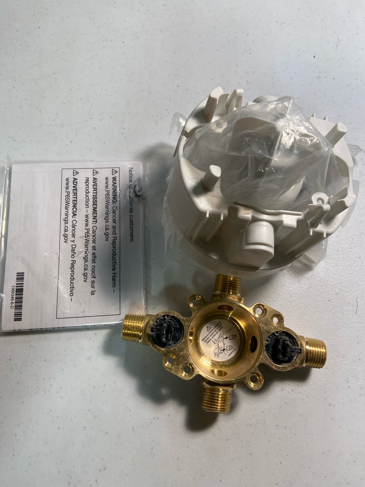 KOHLER Rite-Temp Brass 3/4-in Male and 1/2-in Sweat Pex Pressure Regulator Valve