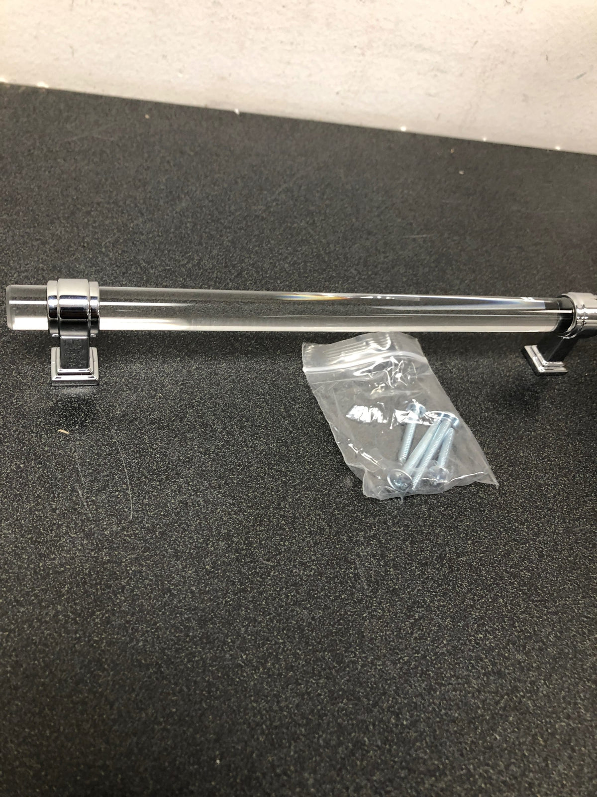 Amerock BP36661C26 Glacio 8 Inch Center to Center Bar Cabinet Pull - Clear / Polished Chrome