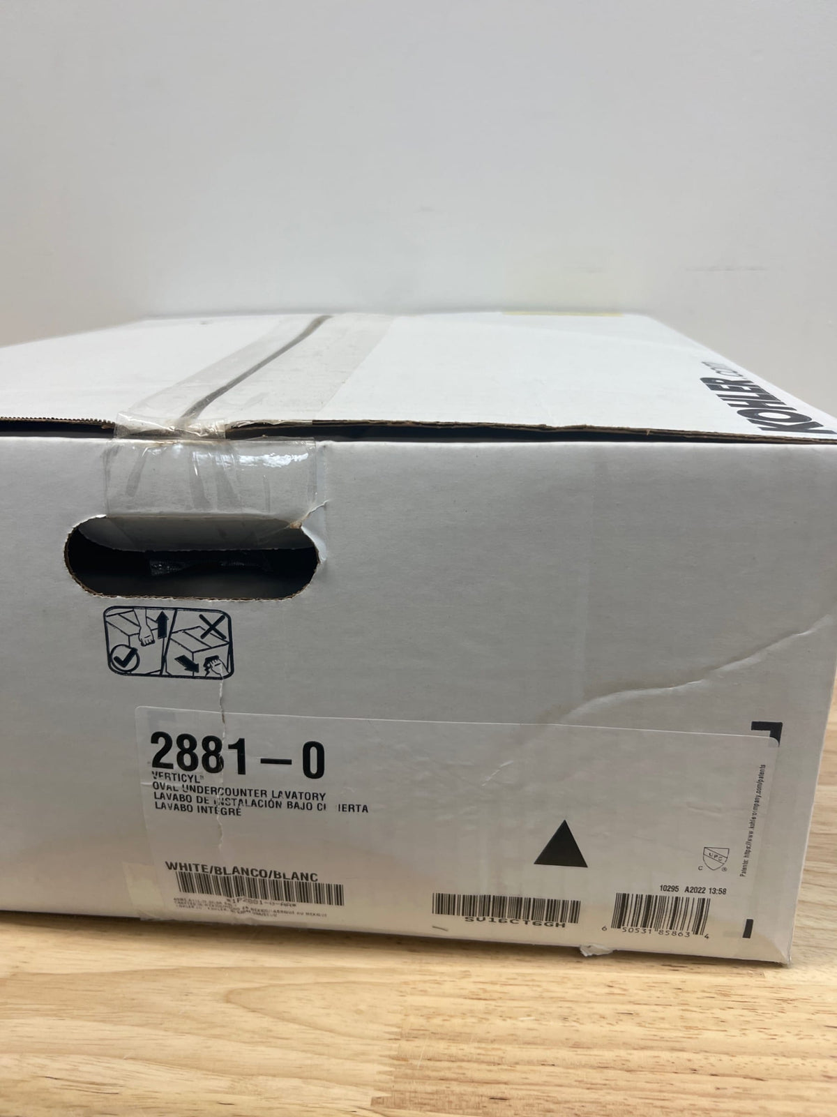 Kohler K-2881-0 Verticyl 17" Undermount Bathroom Sink with Overflow - White