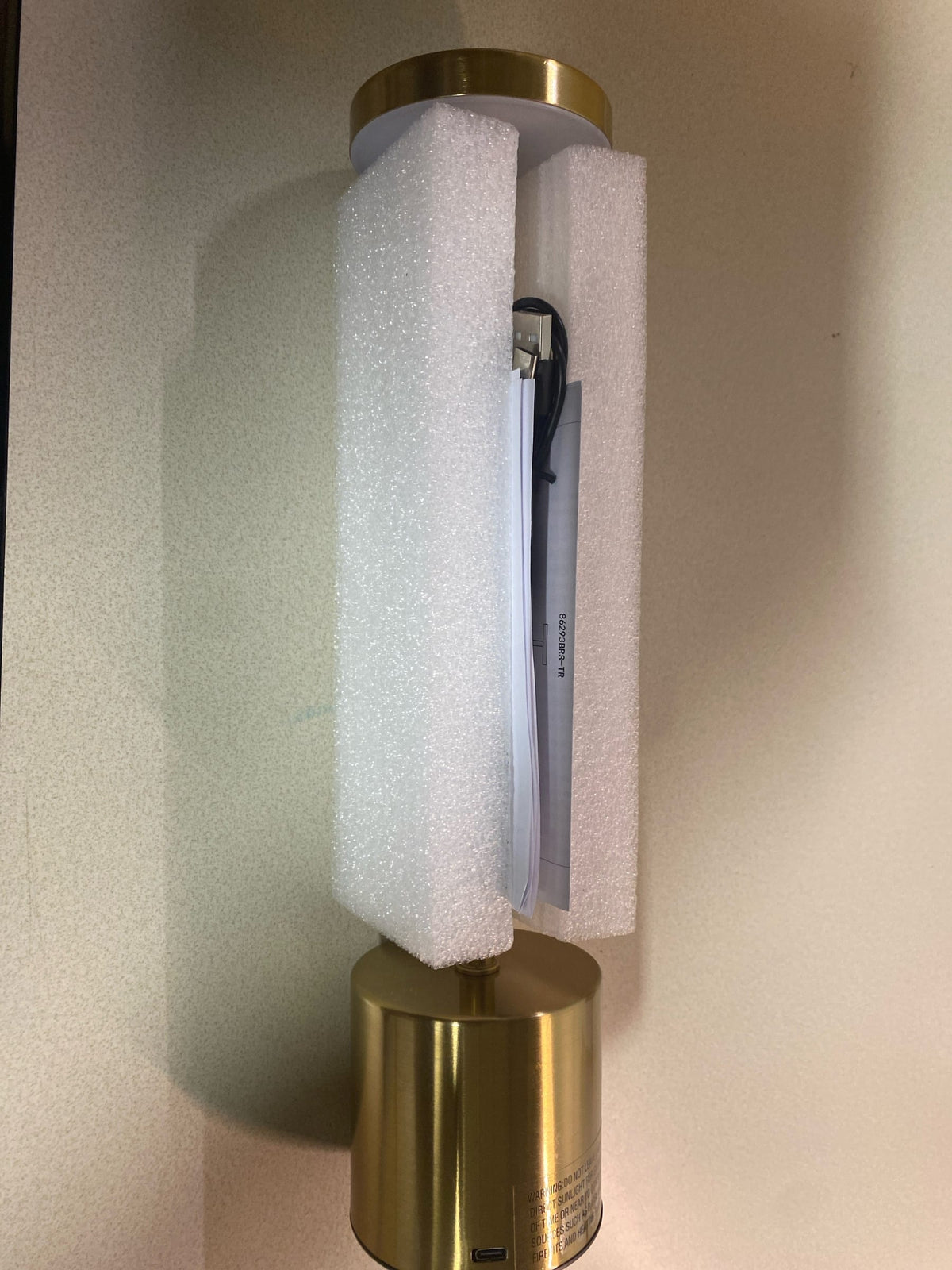 Craftmade 86293BRS-TR Curtis 14" Tall Buffet Specialty Lamp - Brass