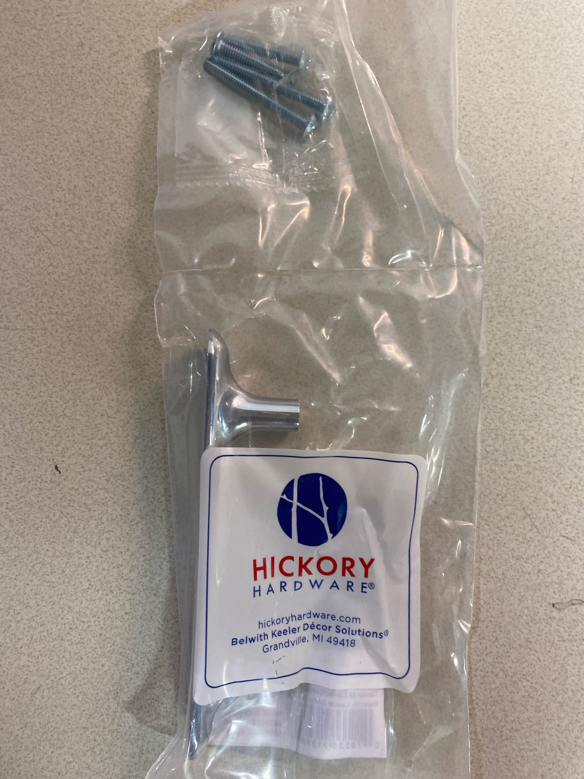 Hickory Hardware H078778CH Maven 3" (76mm) Center to Center Oval Flat Concave Modern Bar Cabinet Handle / Drawer Pull - Chrome