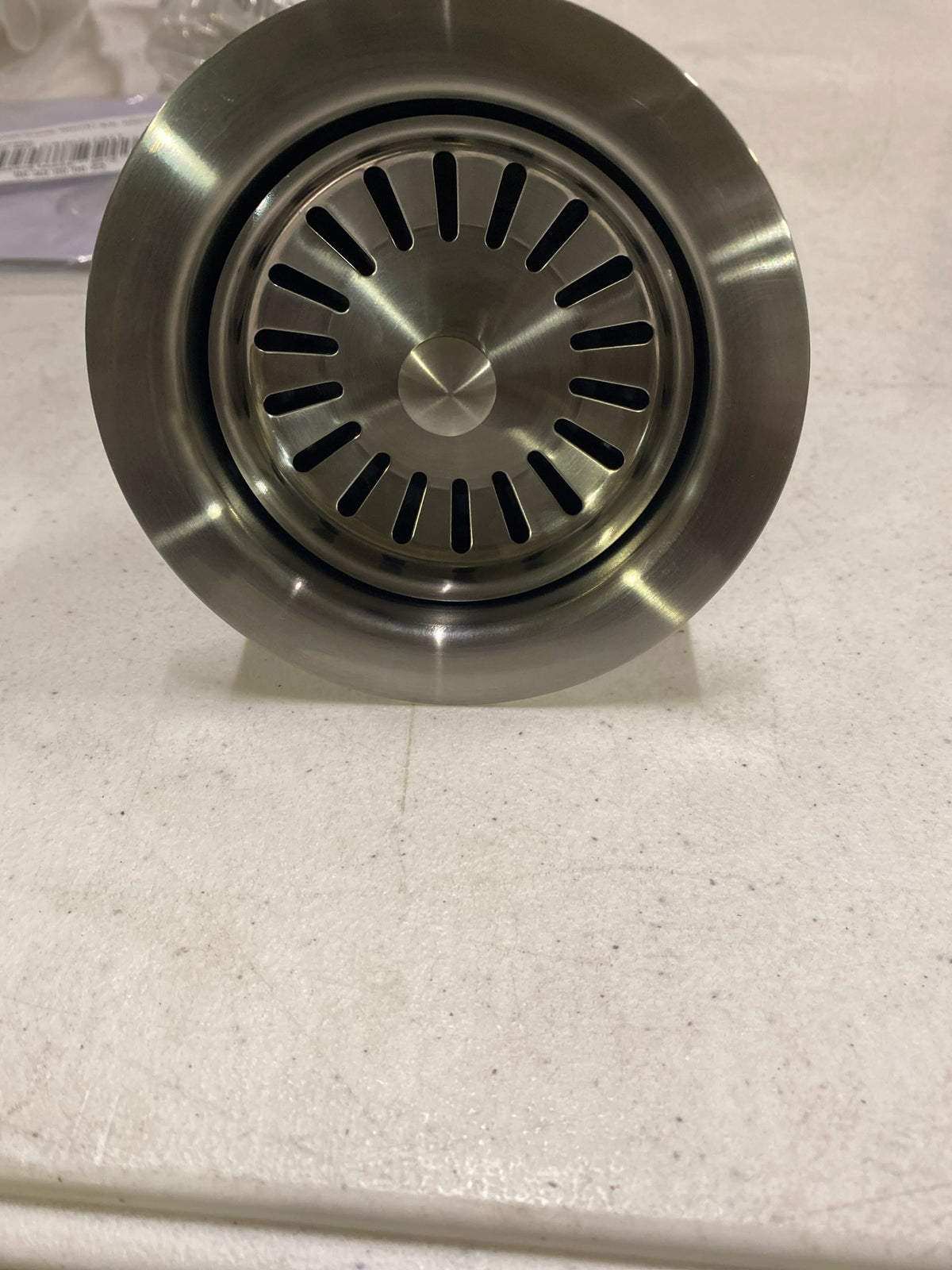 Signature Hardware SHDF130SS 3-1/2" Garbage Disposal Flange with Basket Strainer - Fits Sinks Up to 5/8" Thick - Stainless Steel