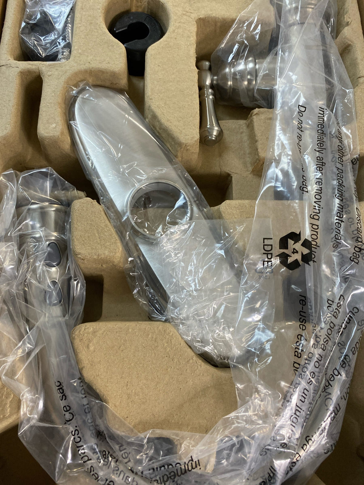 Signature hardware 448172 Amberley Single Handle Pull Down Kitchen Faucet in Stainless Steel