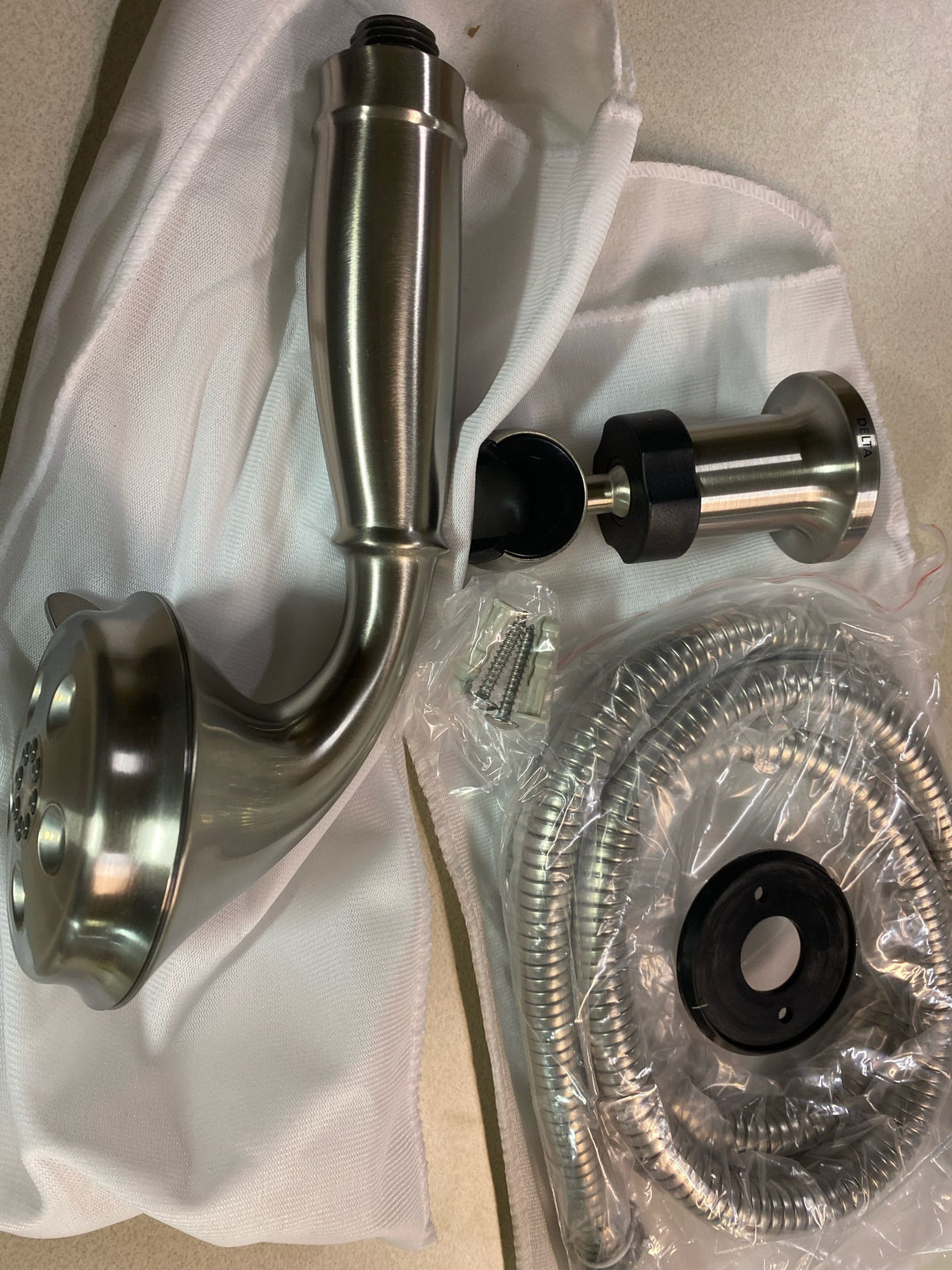 Delta Faucet 55433-SS Wall-Mount Hand Shower, Stainless,0.5