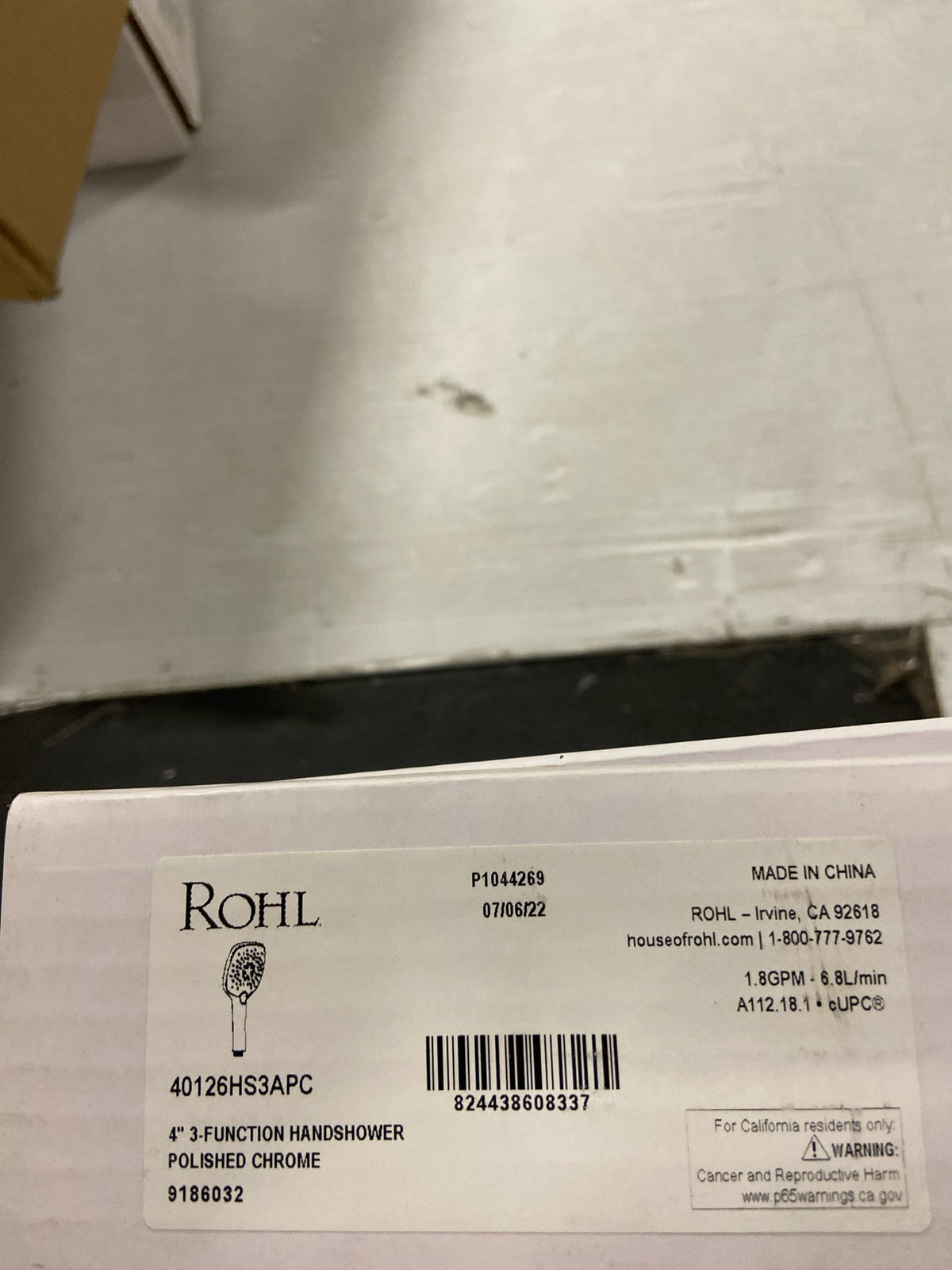 Rohl 40126HS3APC 1.8 GPM Multi Function Hand Shower - Polished Chrome