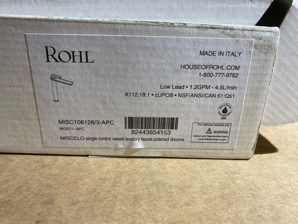 Rohl MI02D1SDAPC Miscelo 1.2 GPM Single Hole Bathroom Faucet - Polished Chrome