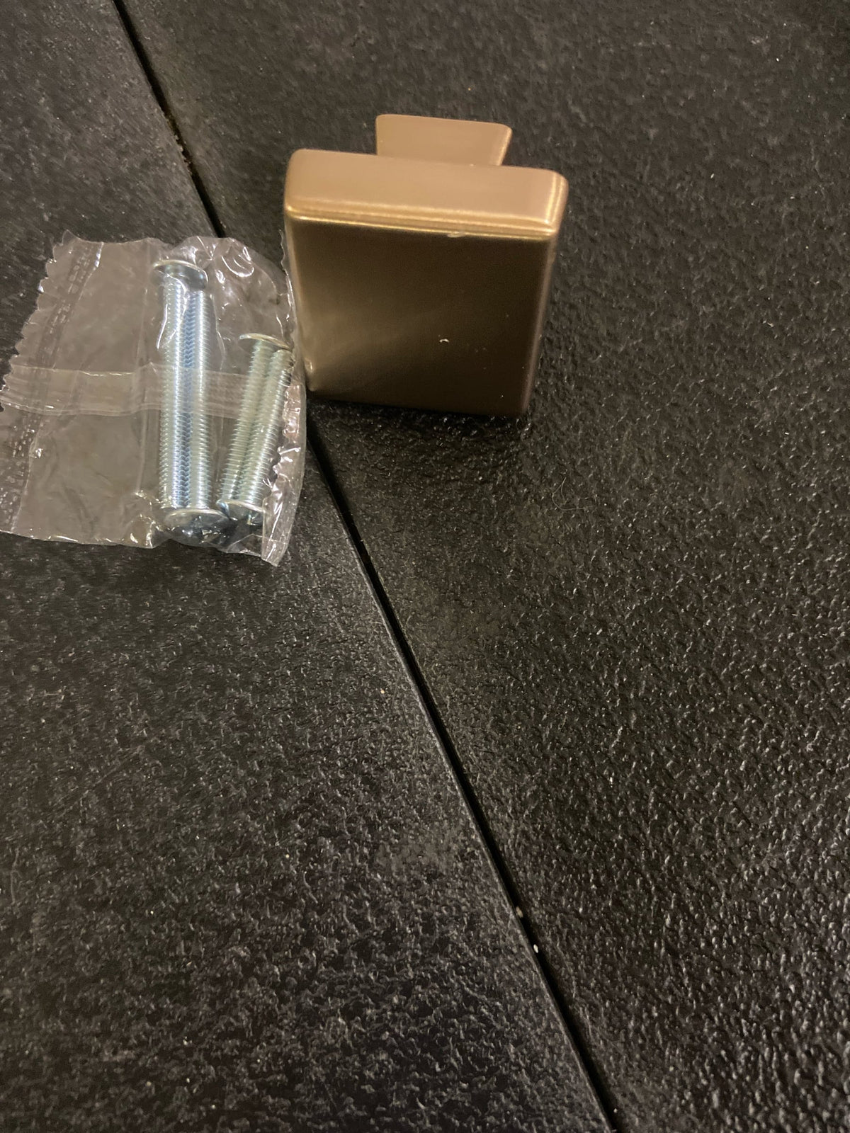 Amerock BP55273CZ Blackrock 1-1/2 Inch Square Cabinet Knob - Champagne Bronze