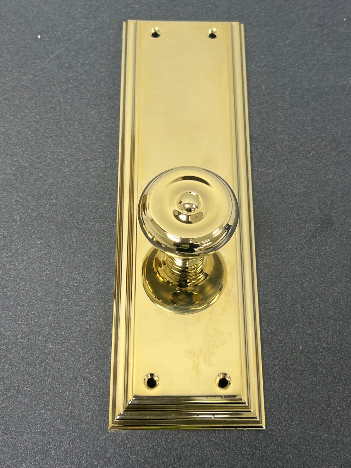 Baldwin 6542003FD Tremont Dummy Handleset Trim Set from the Estate Collection - Lifetime Polished Brass