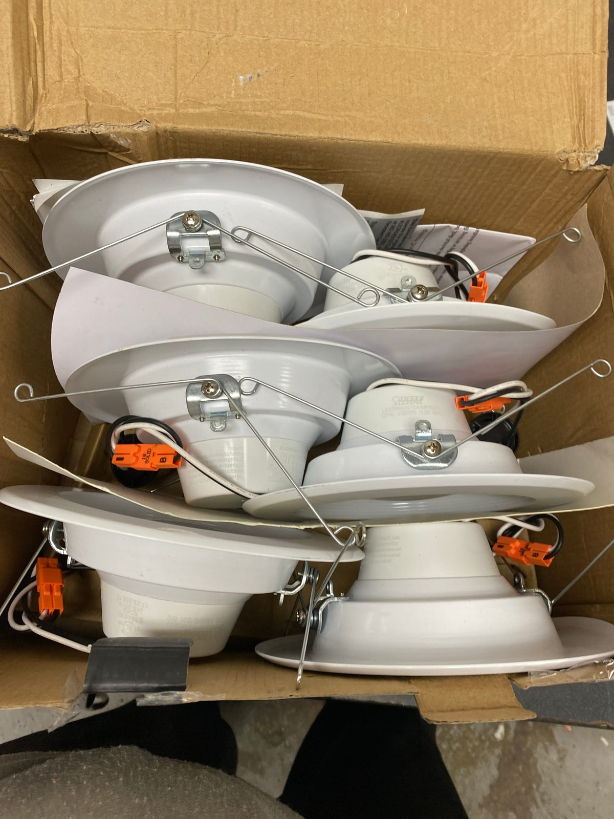 Feit Electric 5/6 in. Integrated LED Recessed Light Trim Soft White 2700K 5-Pack