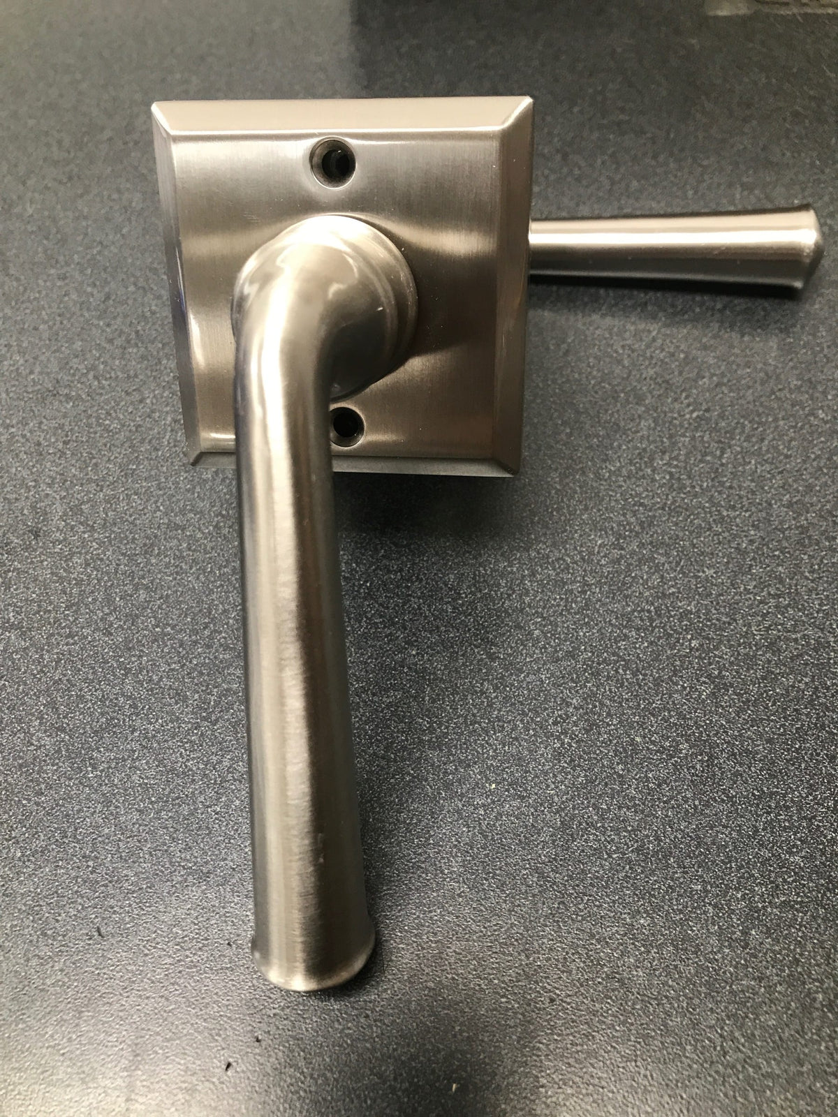 Baldwin PSFEDTSR150 Federal Passage Leverset with Traditional Square Rose - Satin Nickel