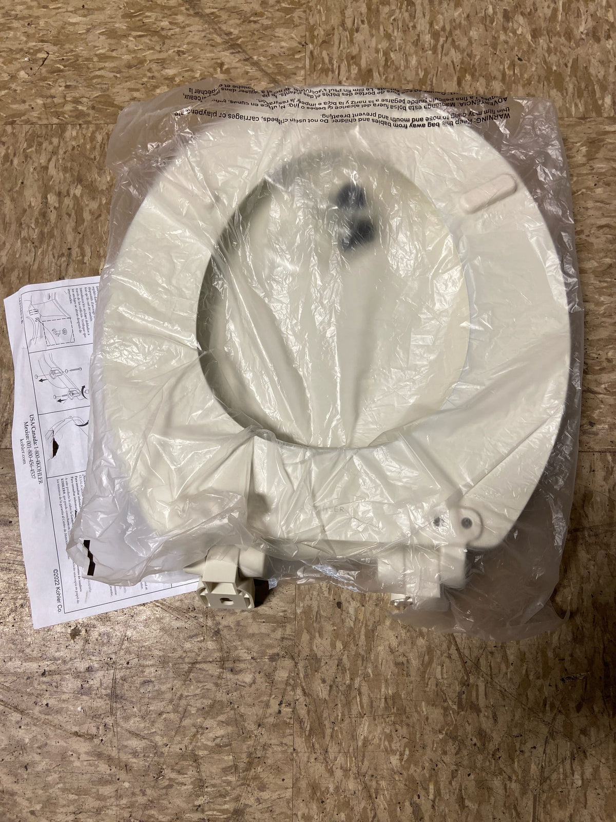 Kohler Stonewood Round Closed-Front Toilet Seat with Soft Close
