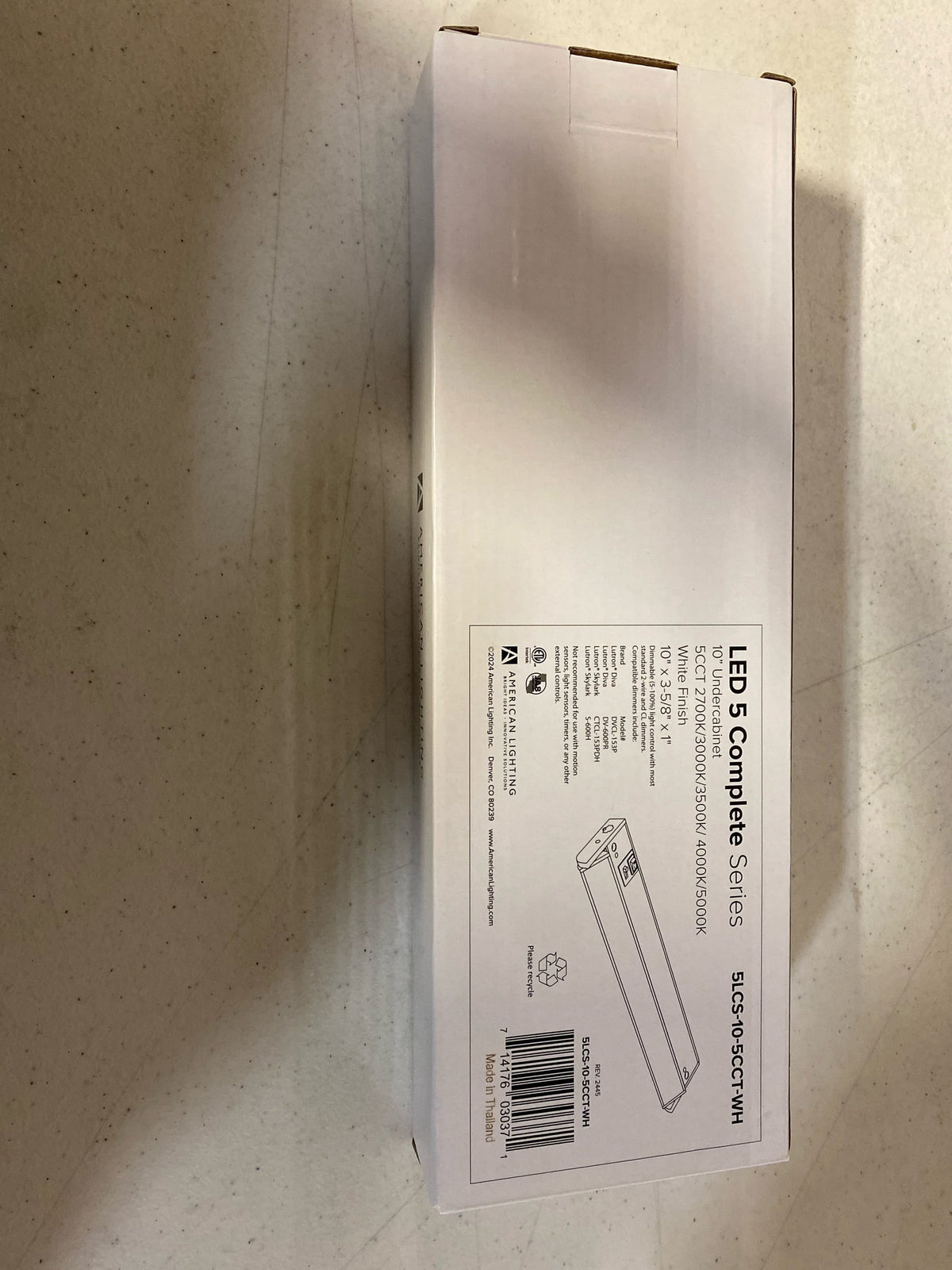 American Lighting 5LCS-10-5CCT-WH LED 5-Complete 10" Long LED Light Bar - White