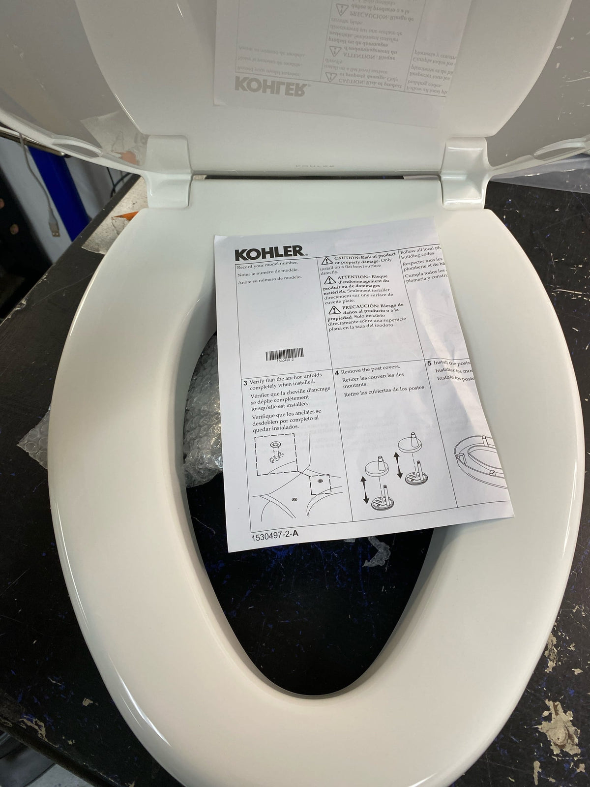 Kohler K-25875-0 Hyten Elongated Closed-Front Toilet Seat with Soft Close - White