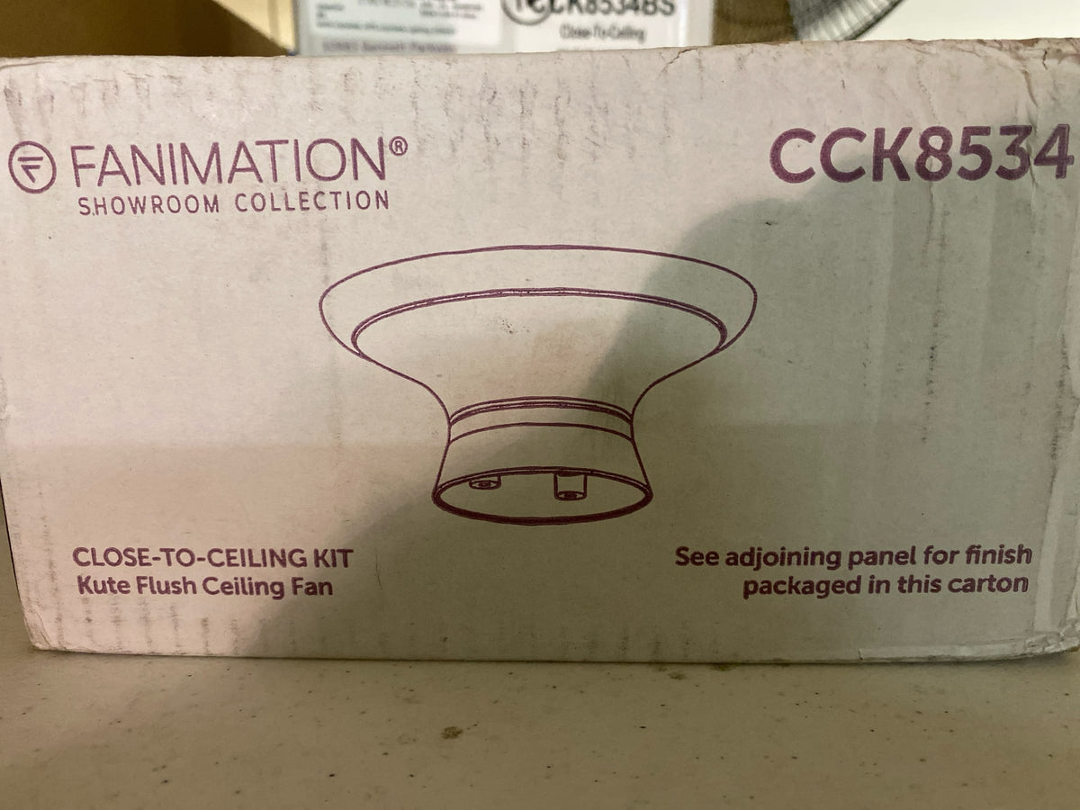 Fanimation CCK8534BS Kute and Kute5 Close to Ceiling Kit - Brushed Satin Brass