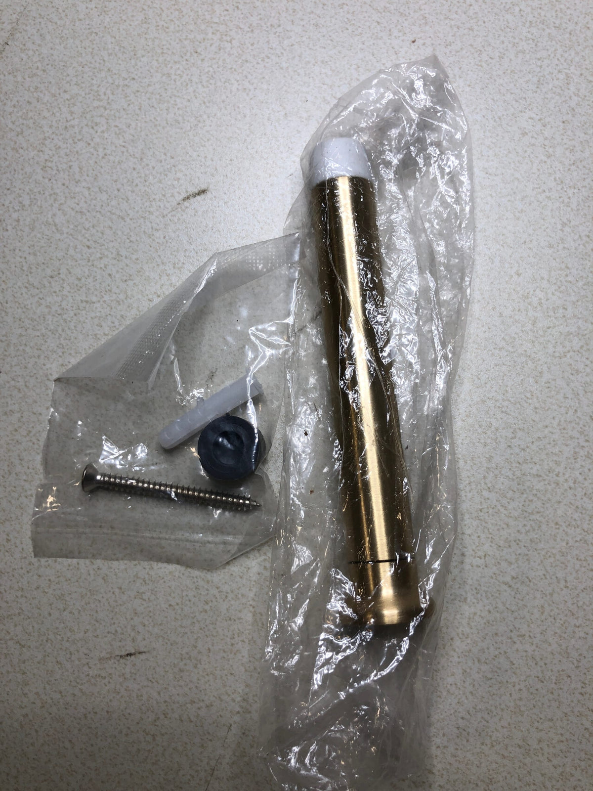 Emtek 2233US4 3 Piece Extendable Base Mounted Door Stop from the Door Accessories Collection - Satin Brass