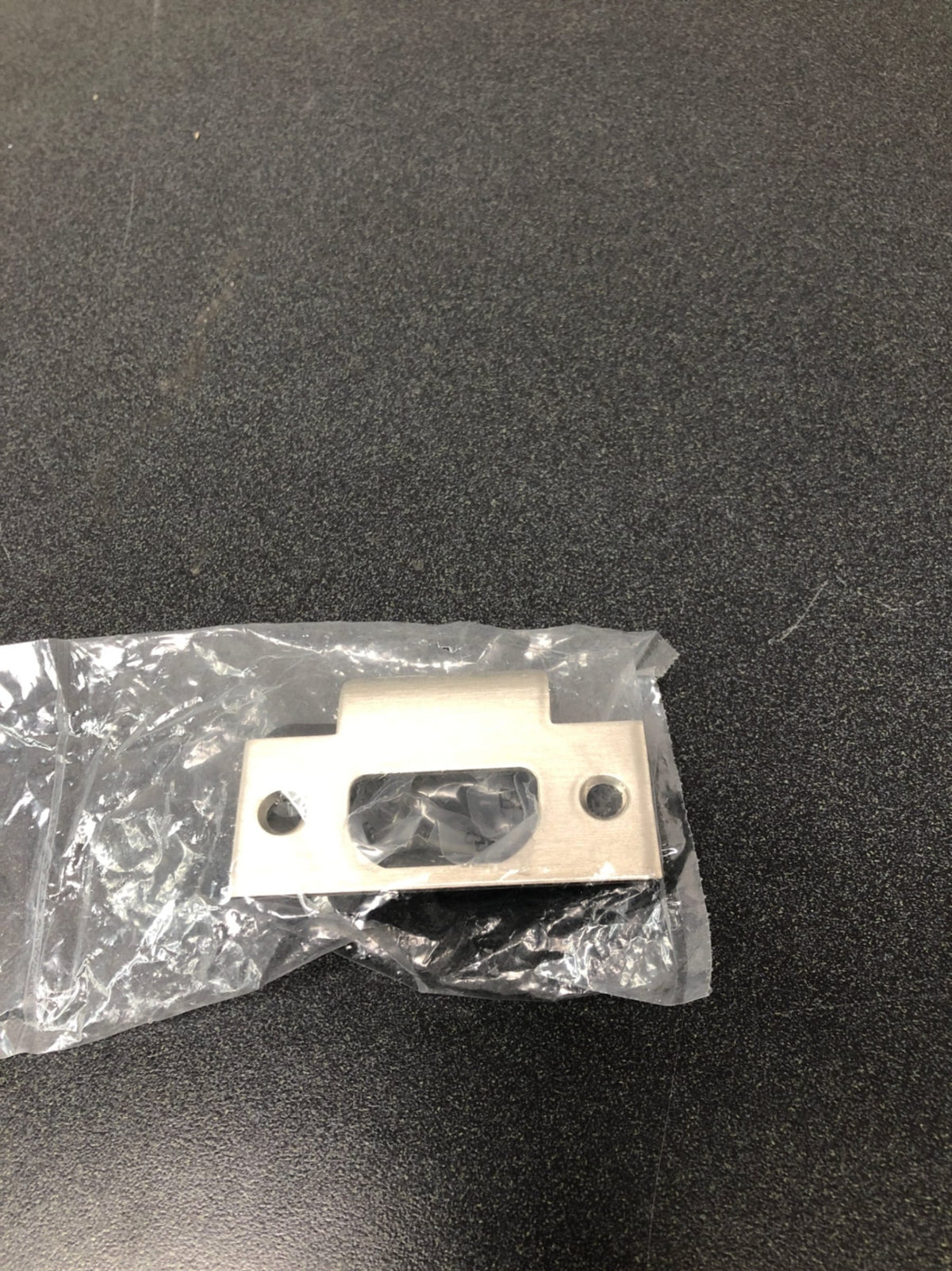 Schlage 10013619 1 1/8" x 2 3/4" T Strike Plate with Square Corners - Satin Nickel