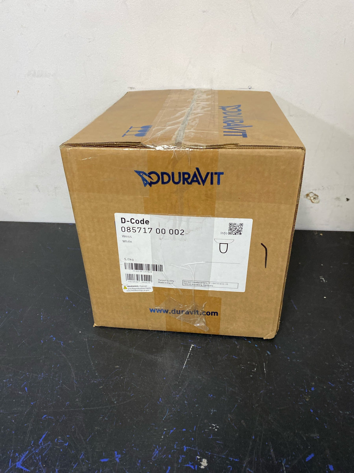 Duravit 08571700002 D-Code Ceramic Siphon Cover - White