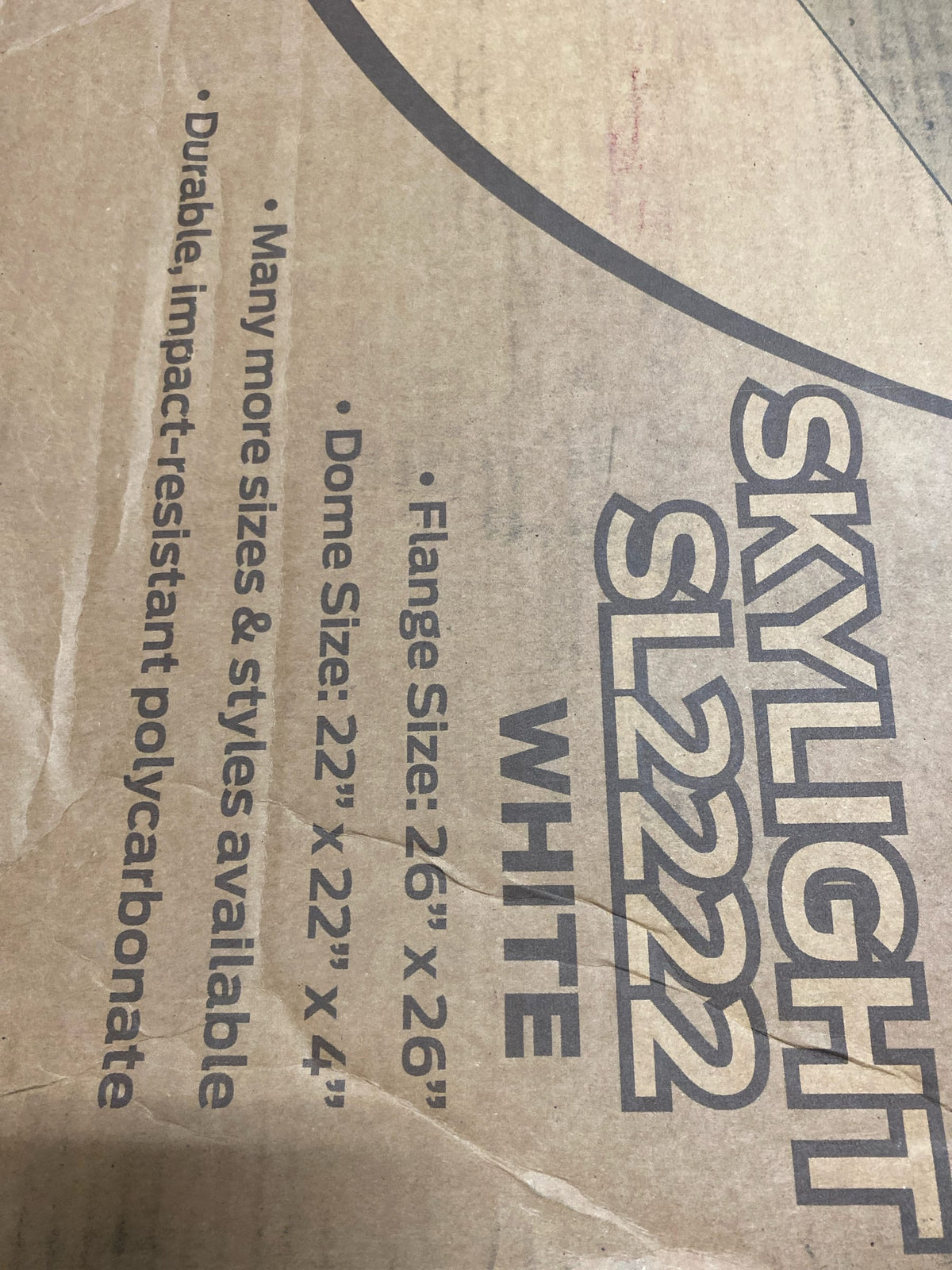 ICON 01857 RV Skylight SL2222-22" x 22" x 4", White
