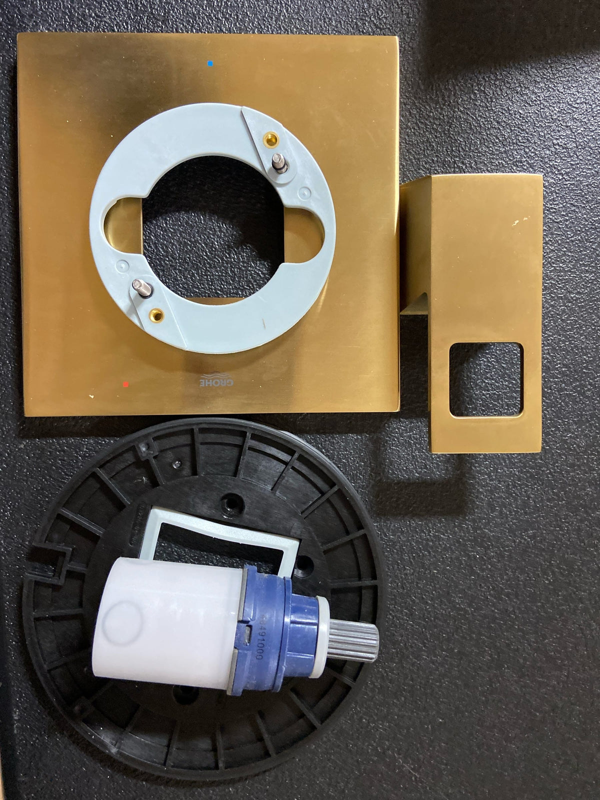 Grohe 14469GN0 Eurocube Pressure Balanced Valve Trim Only with Single Lever Handle - Less Rough In - Brushed Cool Sunrise