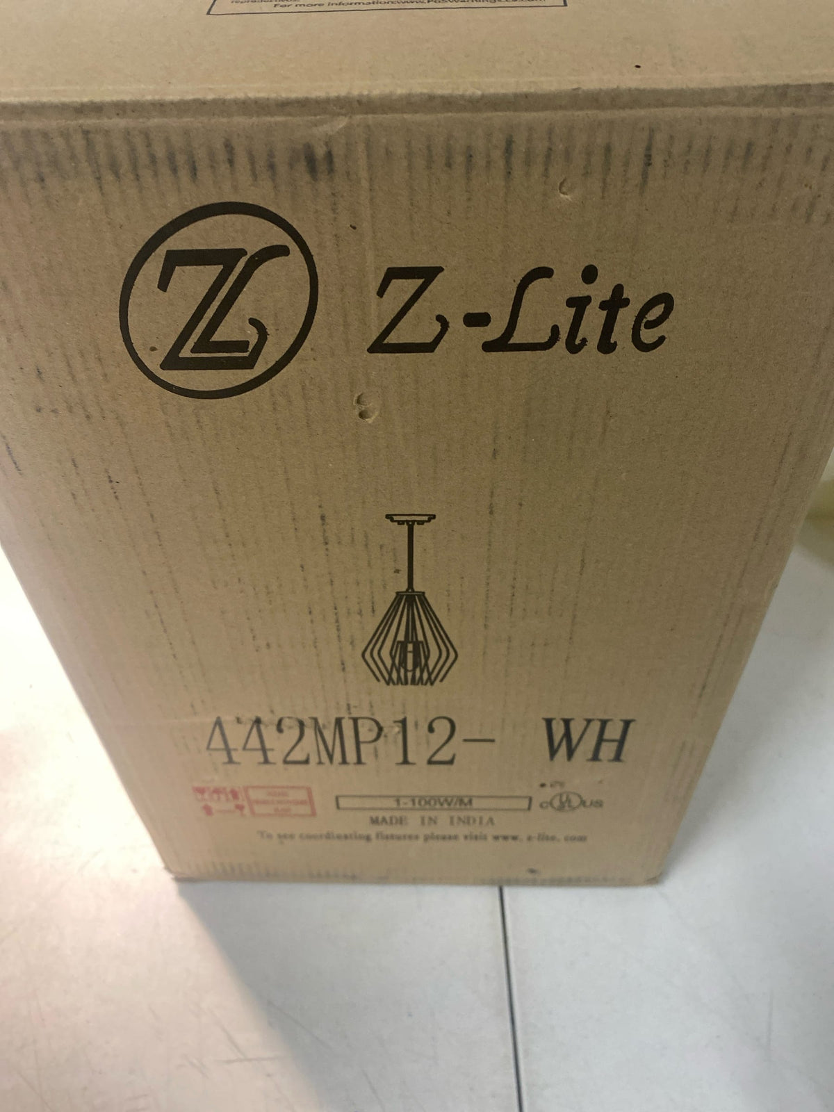 Z-Lite 1 Light Mini Pendant 442MP12-WH