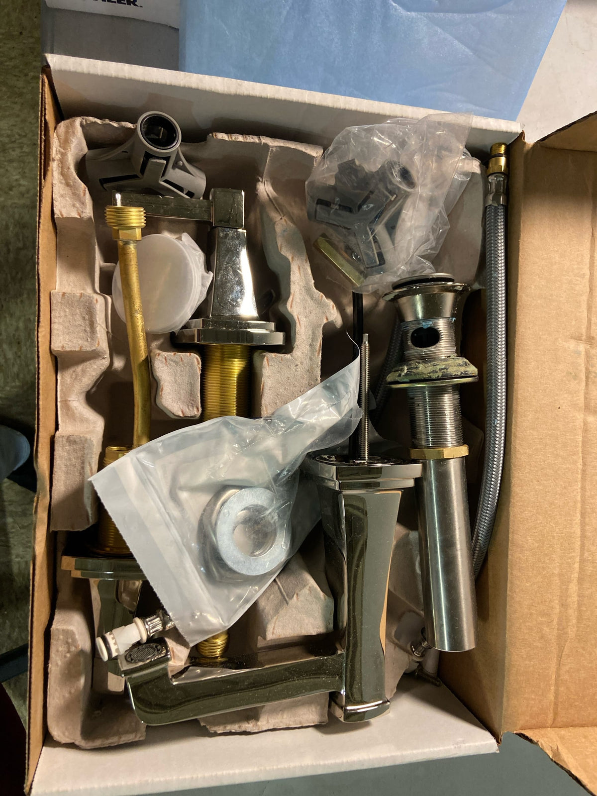Kohler K-27399-4-SN Riff 1.2 GPM Widespread Bathroom Faucet - Vibrant Polished Nickel