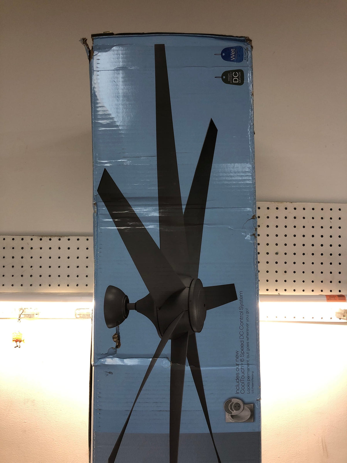Kichler 310115DBK Lehr 80" Indoor / Outdoor Ceiling Fan with Blades and Remote Control - Distressed Black
