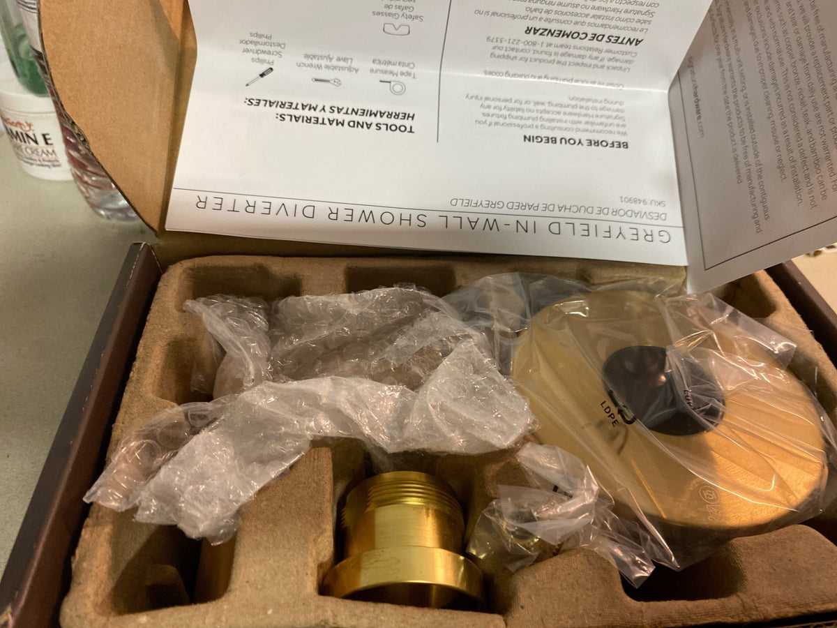 Signature Hardware 476963 Greyfield 6 Function Diverter Valve Trim - Less Valve - Brushed Gold