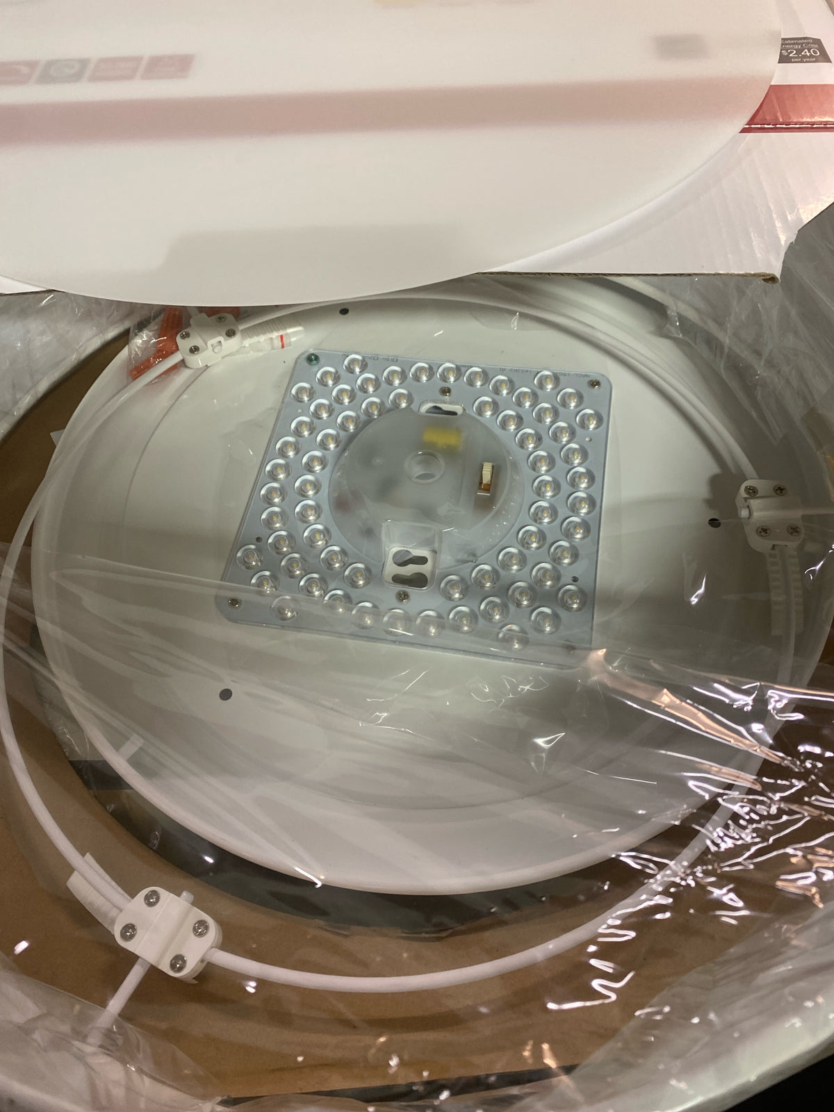 Nuvo Lighting 62/999 15" Wide LED Flush Mount Drum Ceiling Fixture - White Fabric