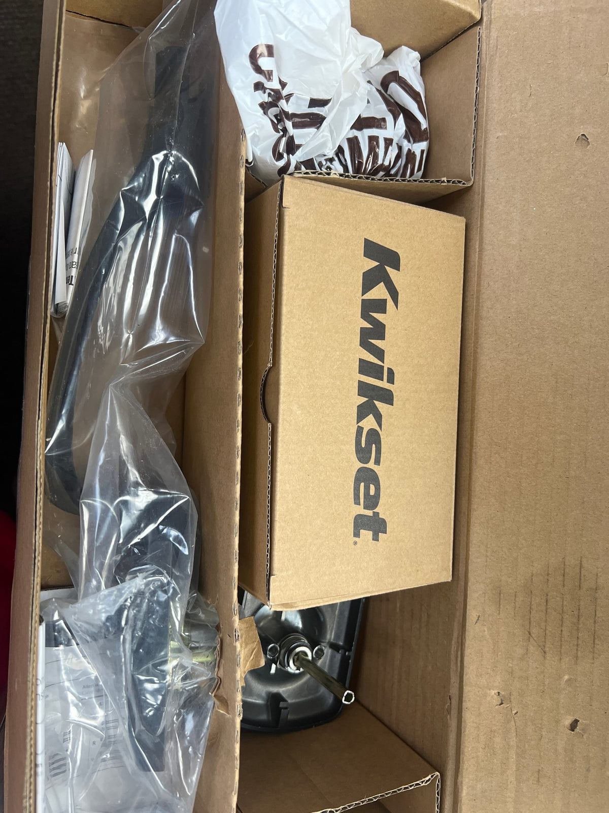 Kwikset 687HYHLIP-514S.DS Henley Sectional Single Cylinder Keyed Entry Exterior Pack Handleset with SmartKey - Matte Black