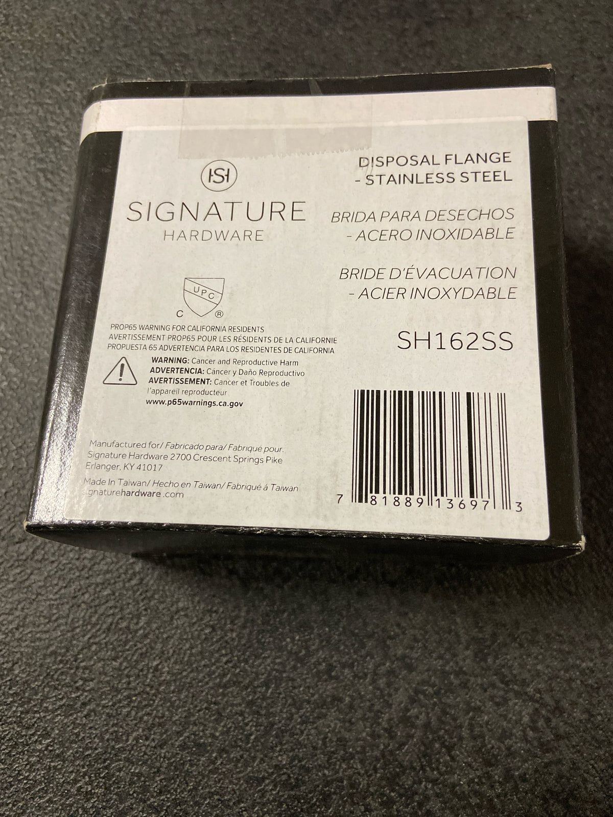 Signature Hardware Garbage Disposer Flange & Stopper - Stainless Steel