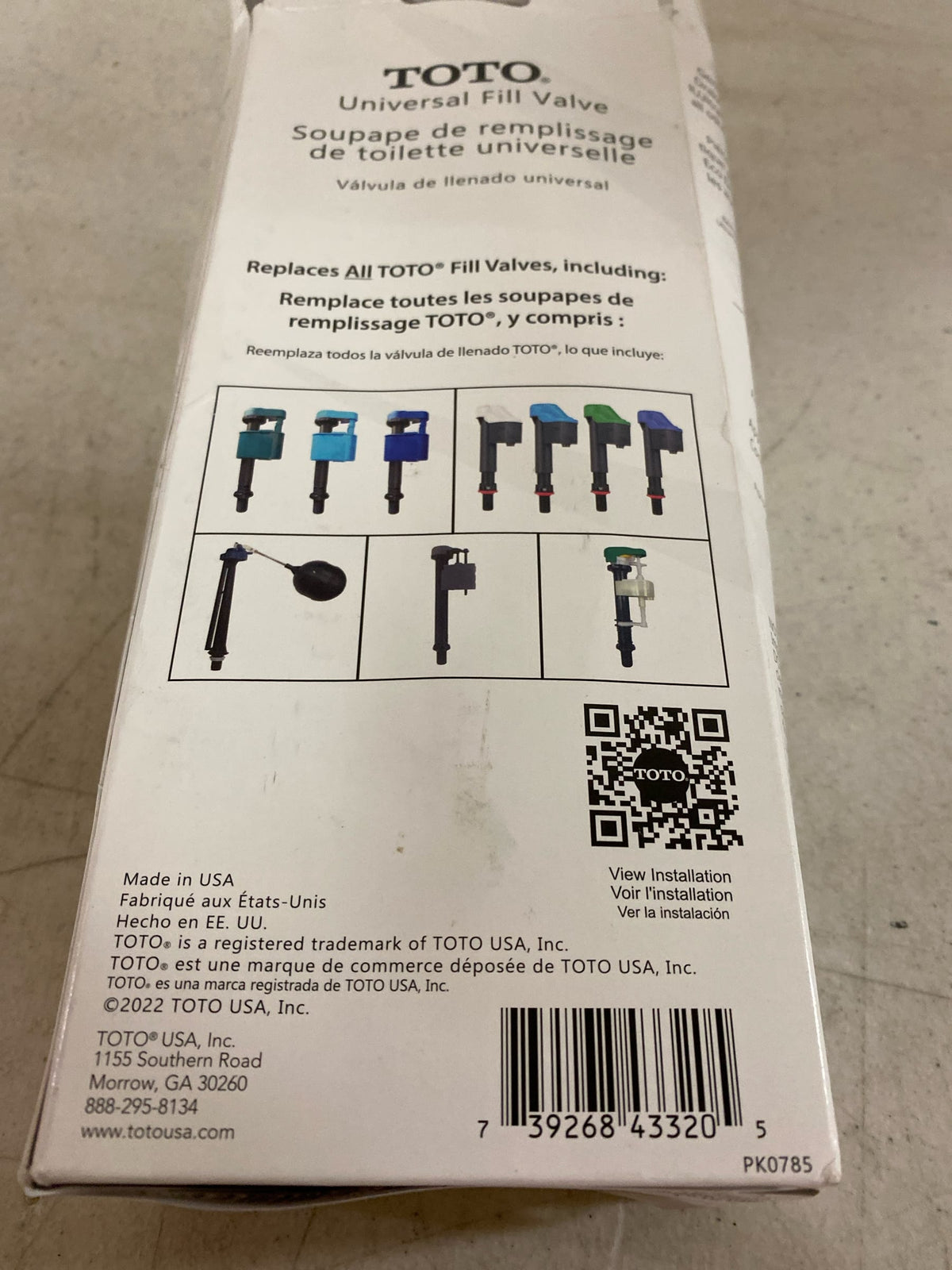 TOTO TSU99A.XR Universal Fill Valve Replacement - na