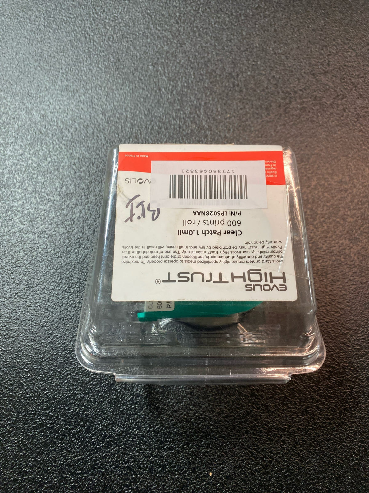 Evolis LPS028NAA High Trust Clear Patch Roll 1.0mil 600 Prints