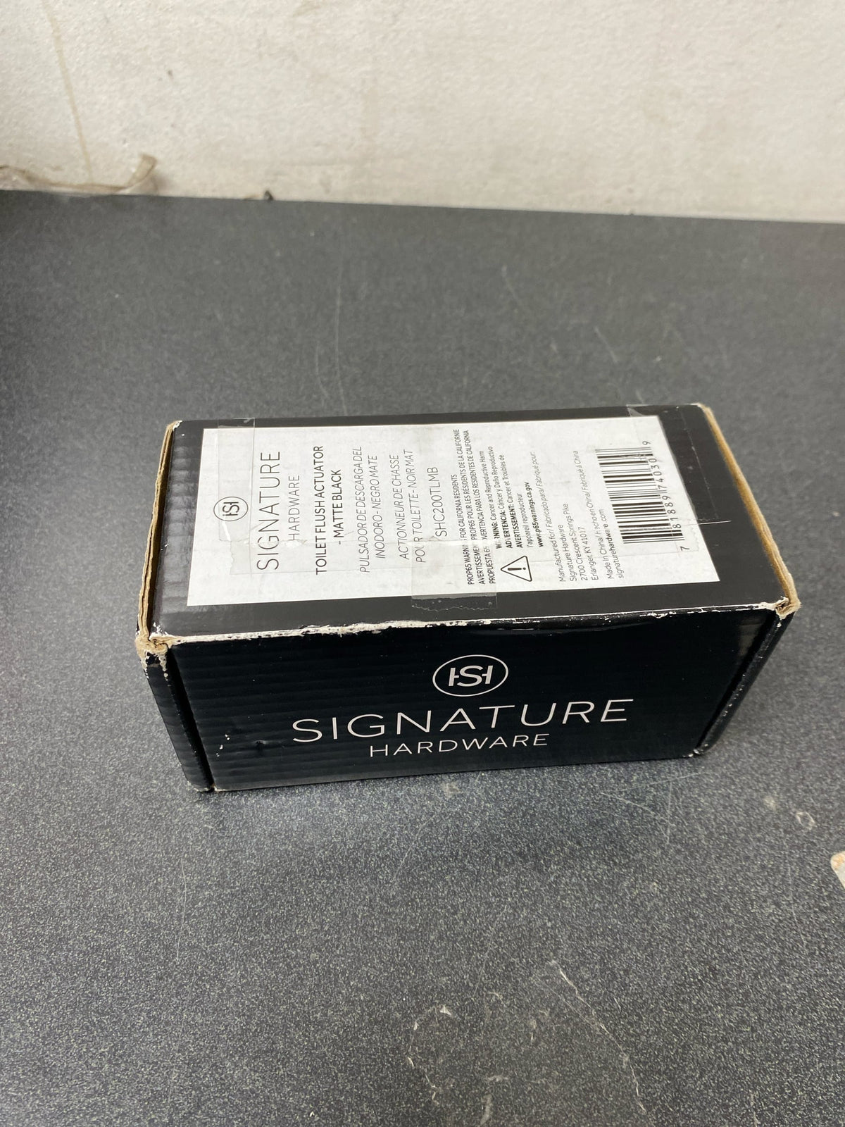 Signature Hardware SHC200TLMB Push Button Flush Actuator - Matte Black