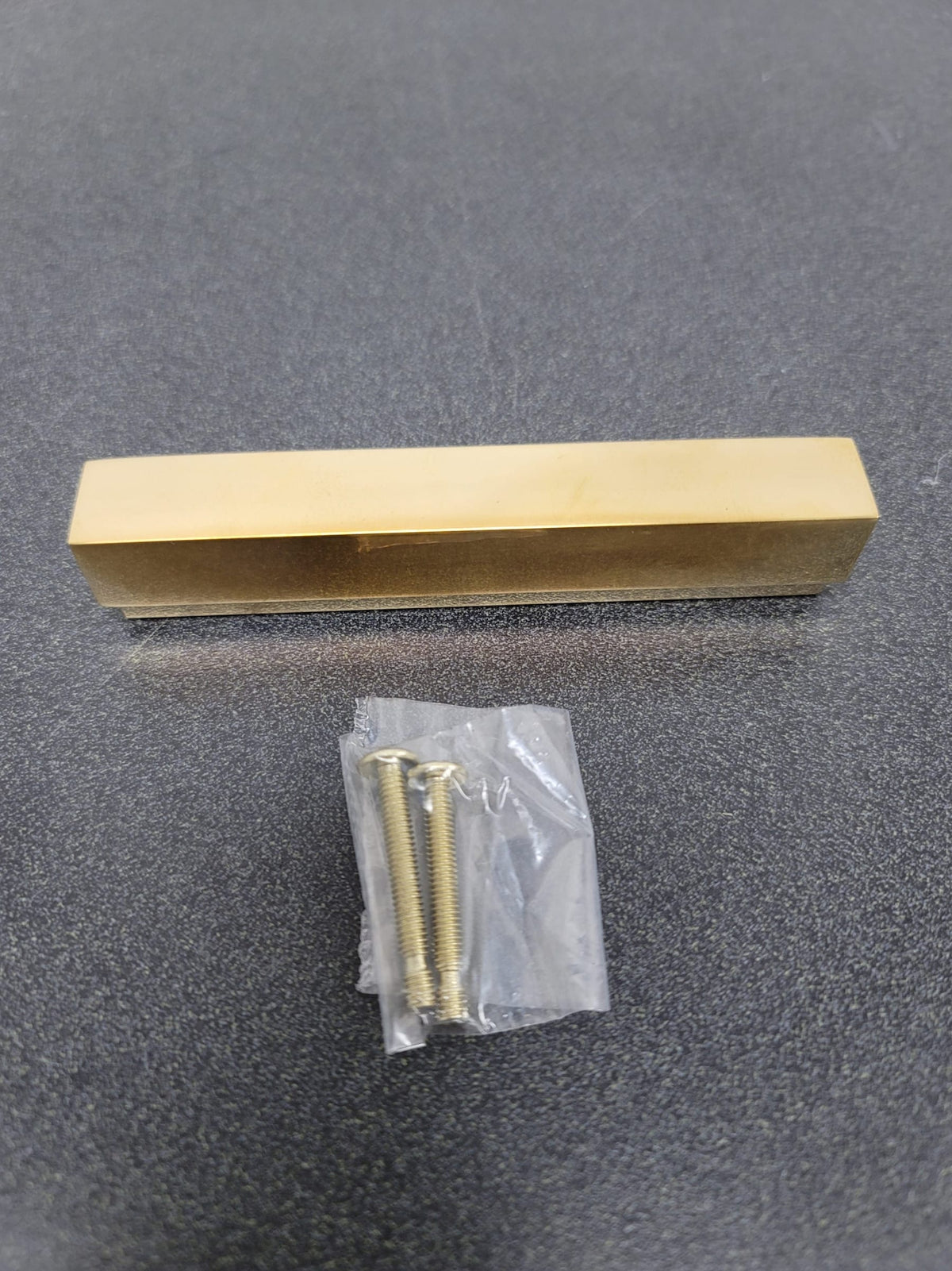 Alno A460-4-PB/NL Simplicity 4 Inch Center to Center Rectangular Cabinet Pull - Unlacquered Brass