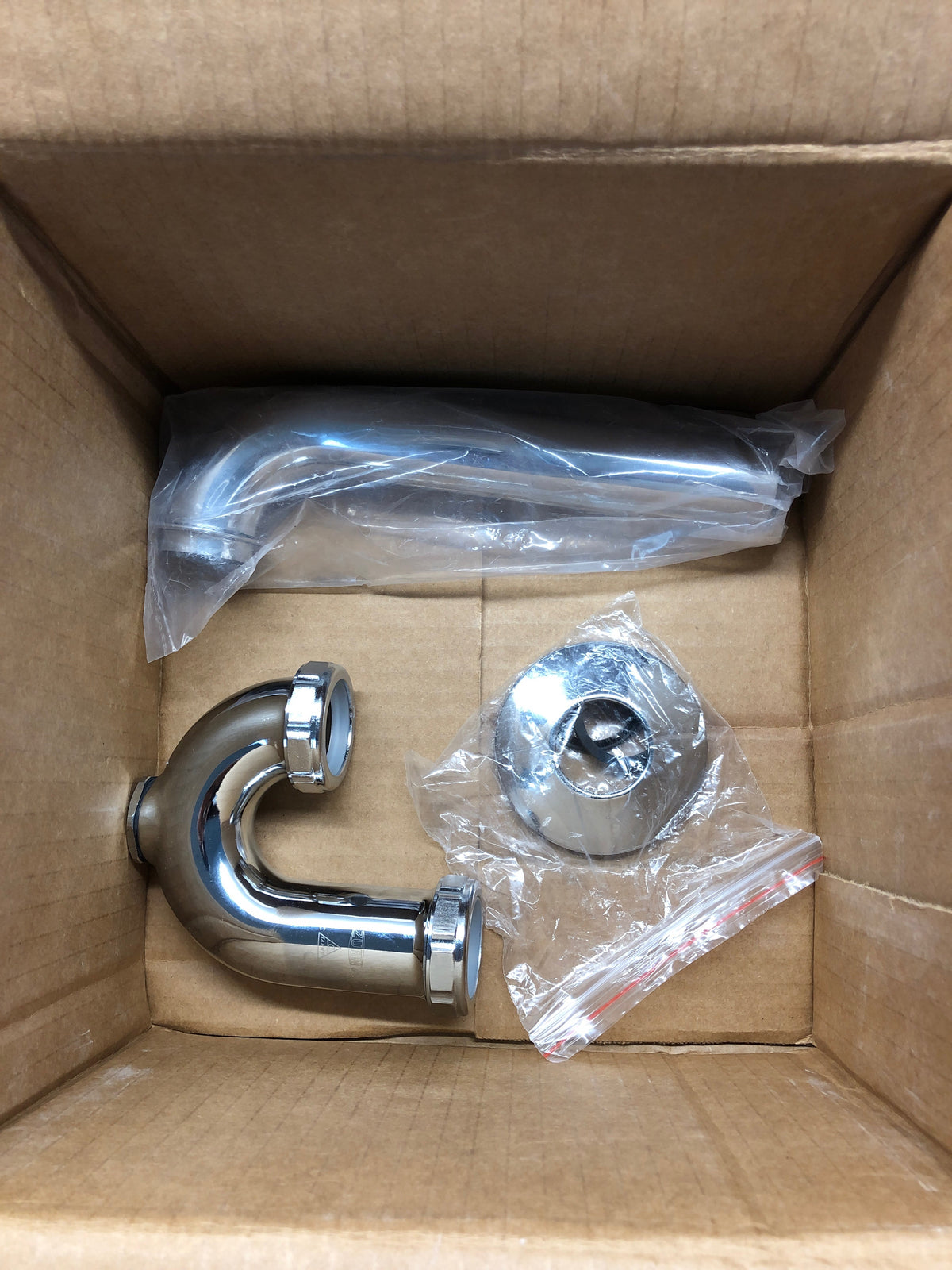 Zurn Z8700-PC P-Trap with Wall Bend and Cleanout - Polished Chrome