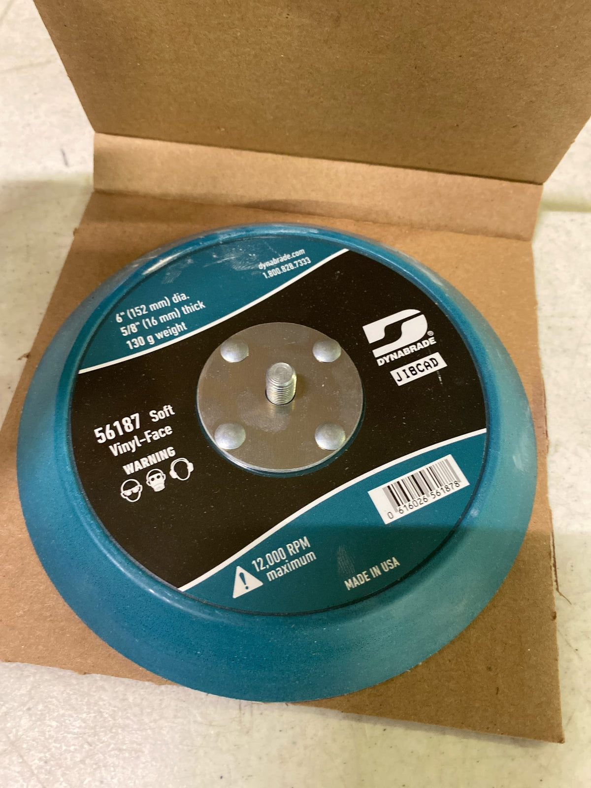 Dynabrade 56187 Non-Vacuum Disc Pad, 6-Inch Diameter