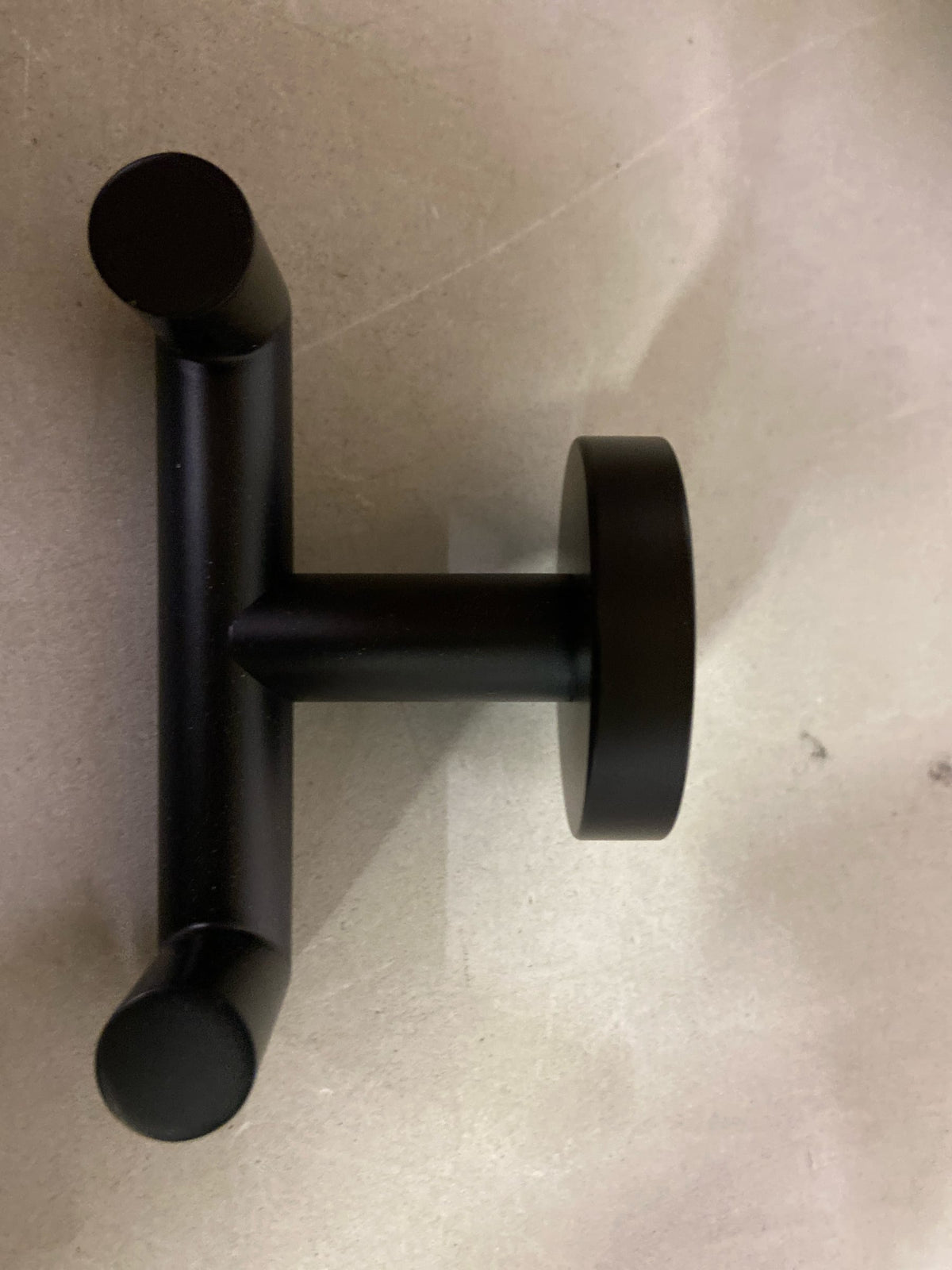 Arcora AR5003307B J-Hook Double Robe/Towel Hook Stainless Steel in Matte Black
