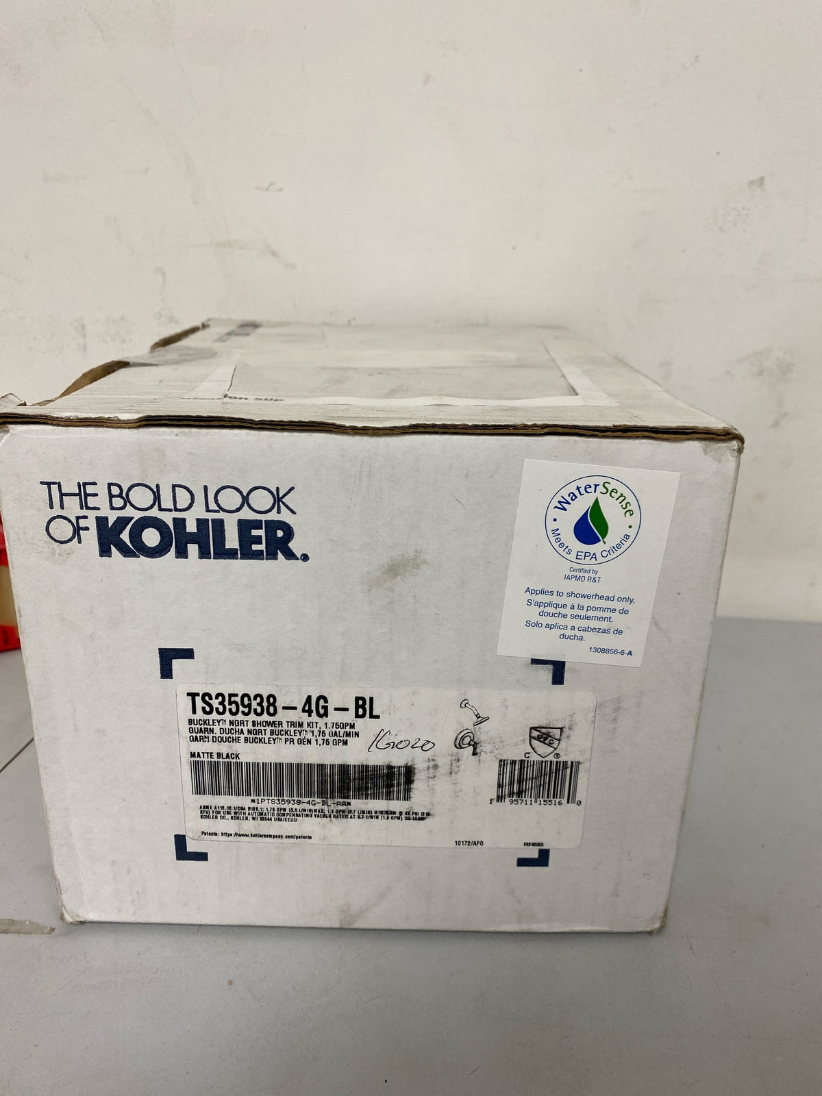 Kohler K-TS35938-4G-BL Buckley Shower Only Trim Package with 1.75 GPM Single Function Shower Head - Matte Black