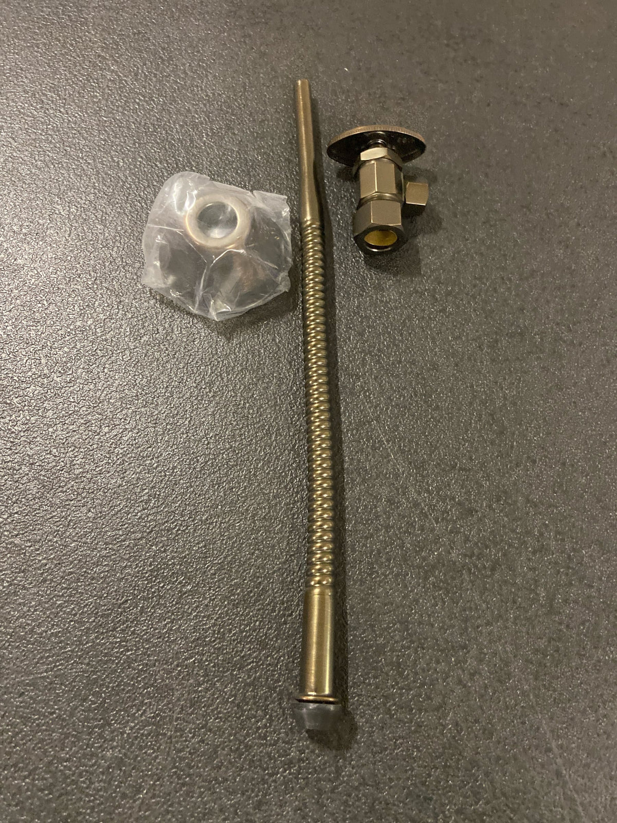 Signature Hardware 446660 Corrugated Toilet Supply Kit with 5/8" OD X 3/8" OD Angle Stop