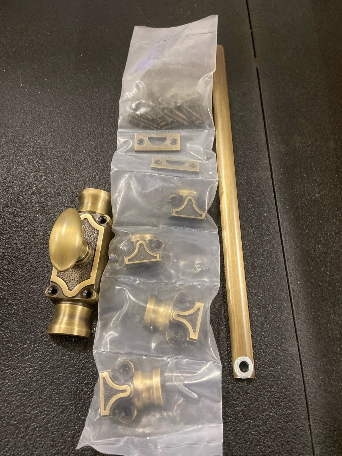 Signature Hardware 560231 Corabel 24 Inch Tall Cabinet Cremone Security Bolt - Antique Brass
