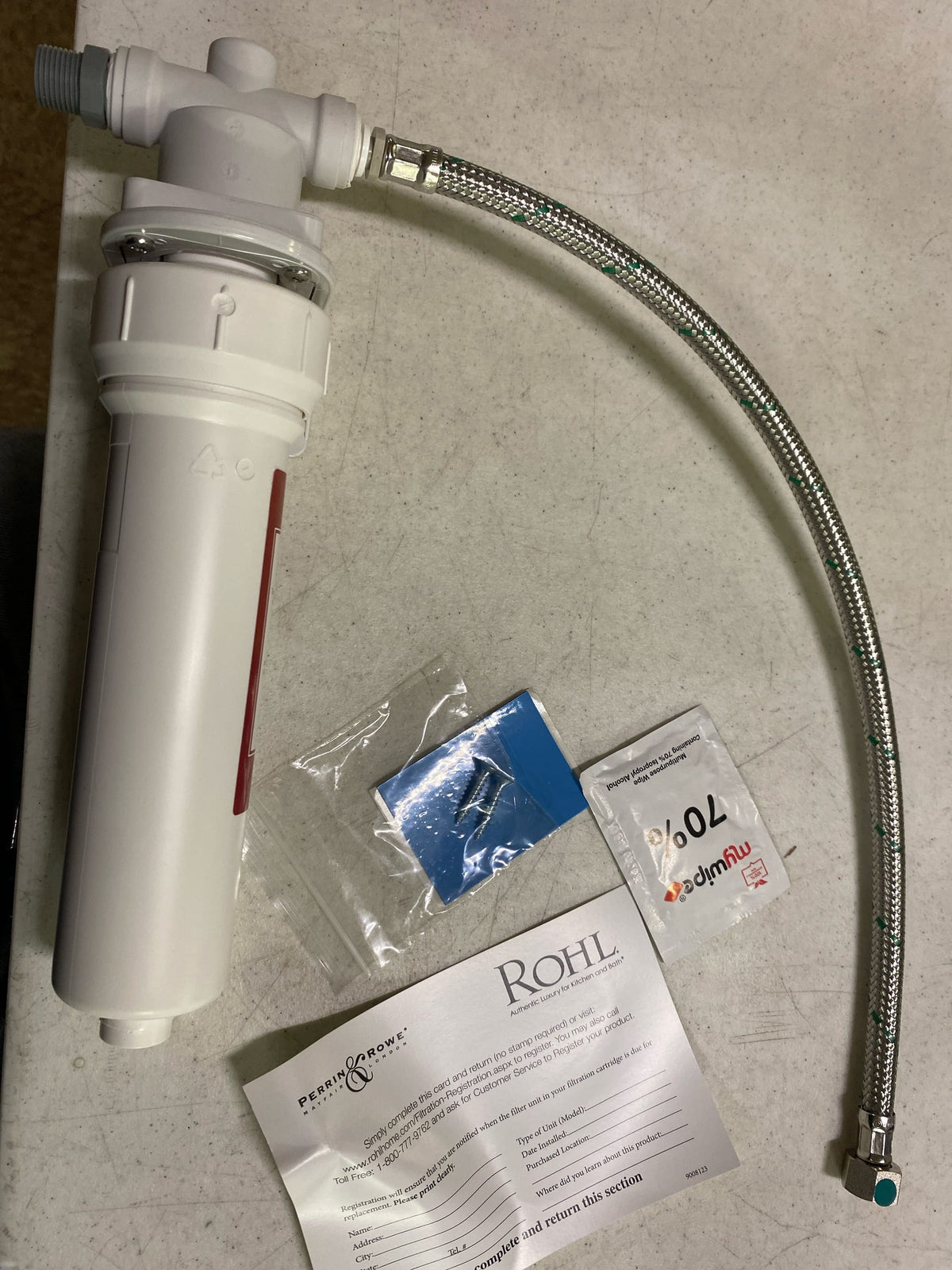 Perrin and Rowe U.1106 Hot Water Inline Filter System - N/A