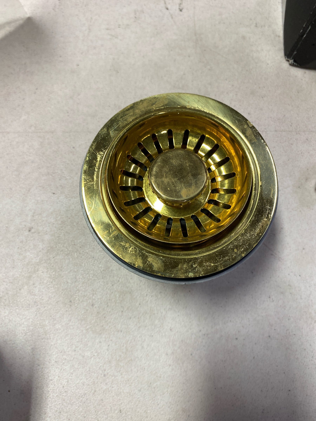 Rohl 738ULB 3-1/2" Basket Strainer - Less Remote Pop-Up - Unlacquered Brass (Living Finish)
