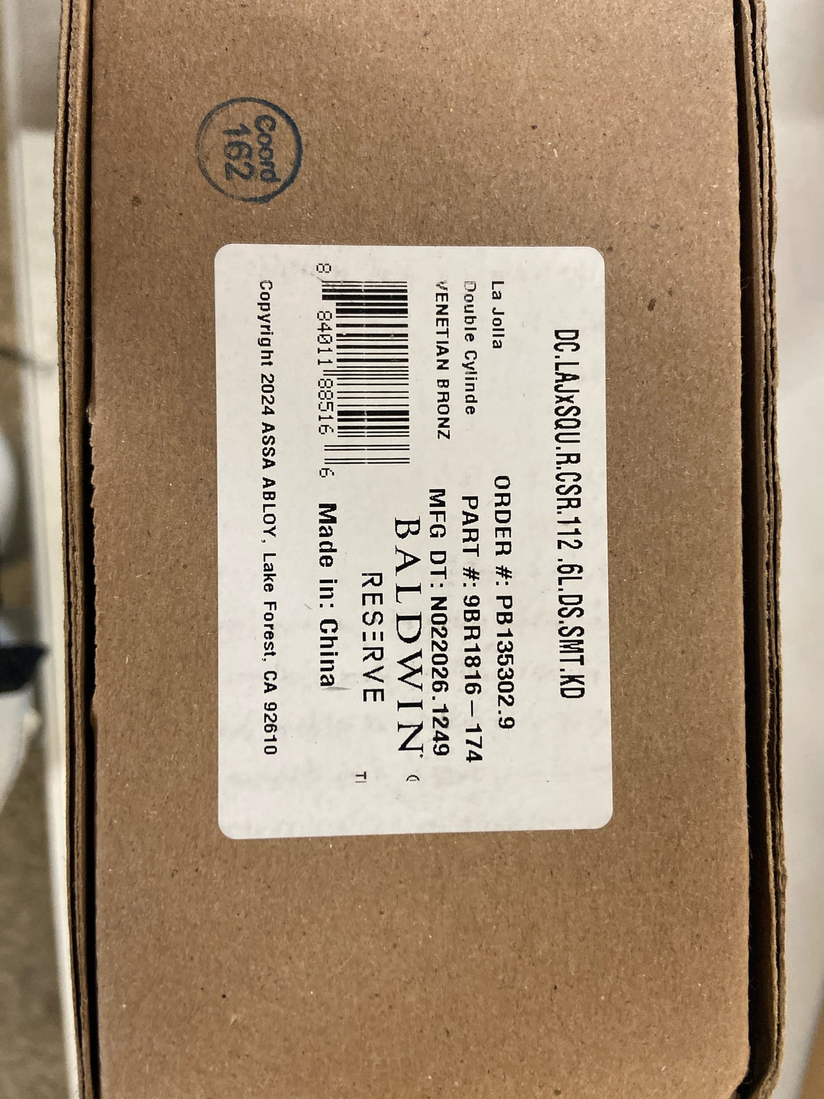 Baldwin: 9BR1816-174 - DC.LAJxSQU.R.CSR.112 - Handleset
