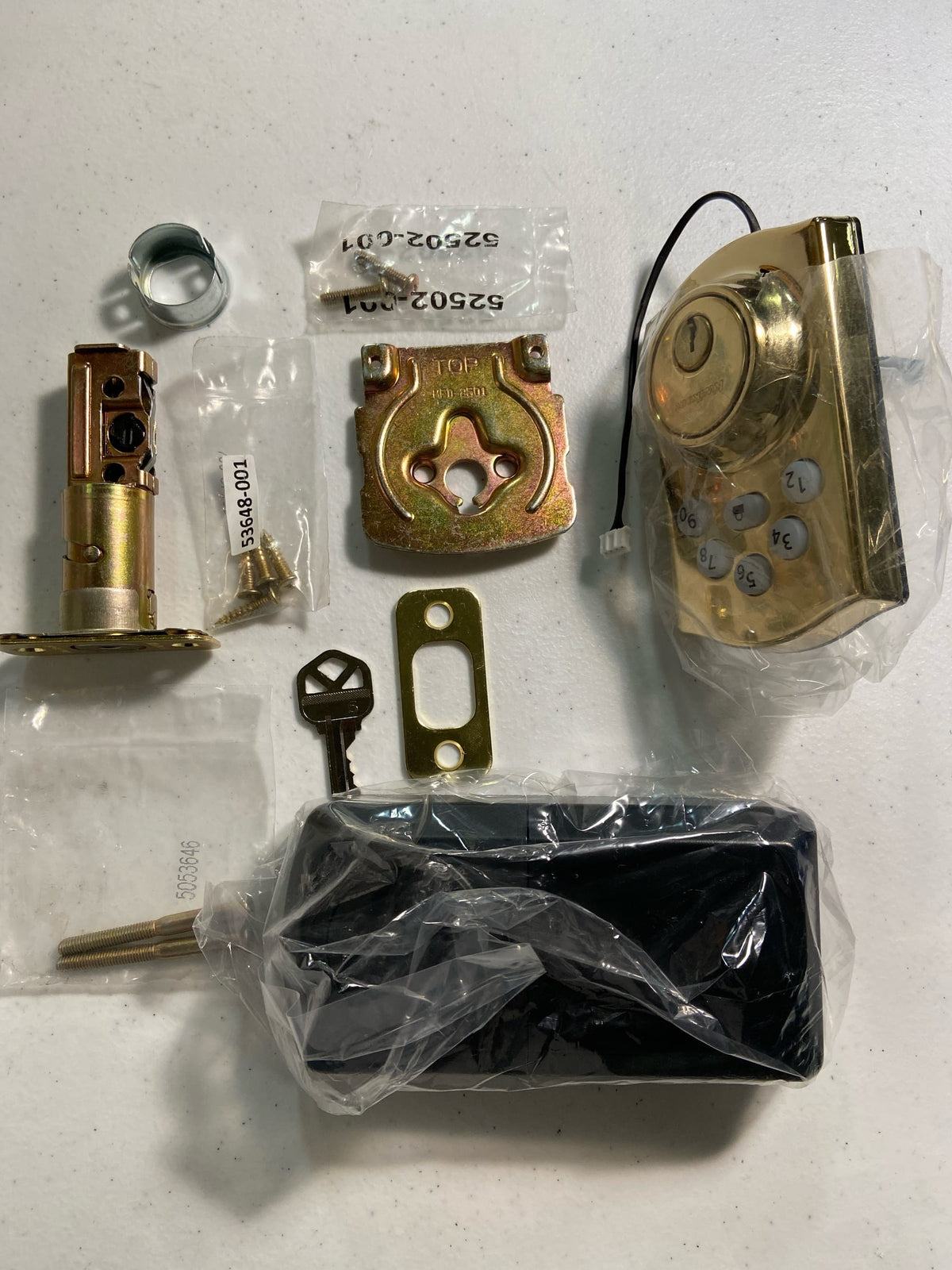 Kwikset 9240TRL-L03 Powerbolt 240 Traditional Single Cylinder Keyless Entry Deadbolt with 5-Button Keypad - Polished Brass