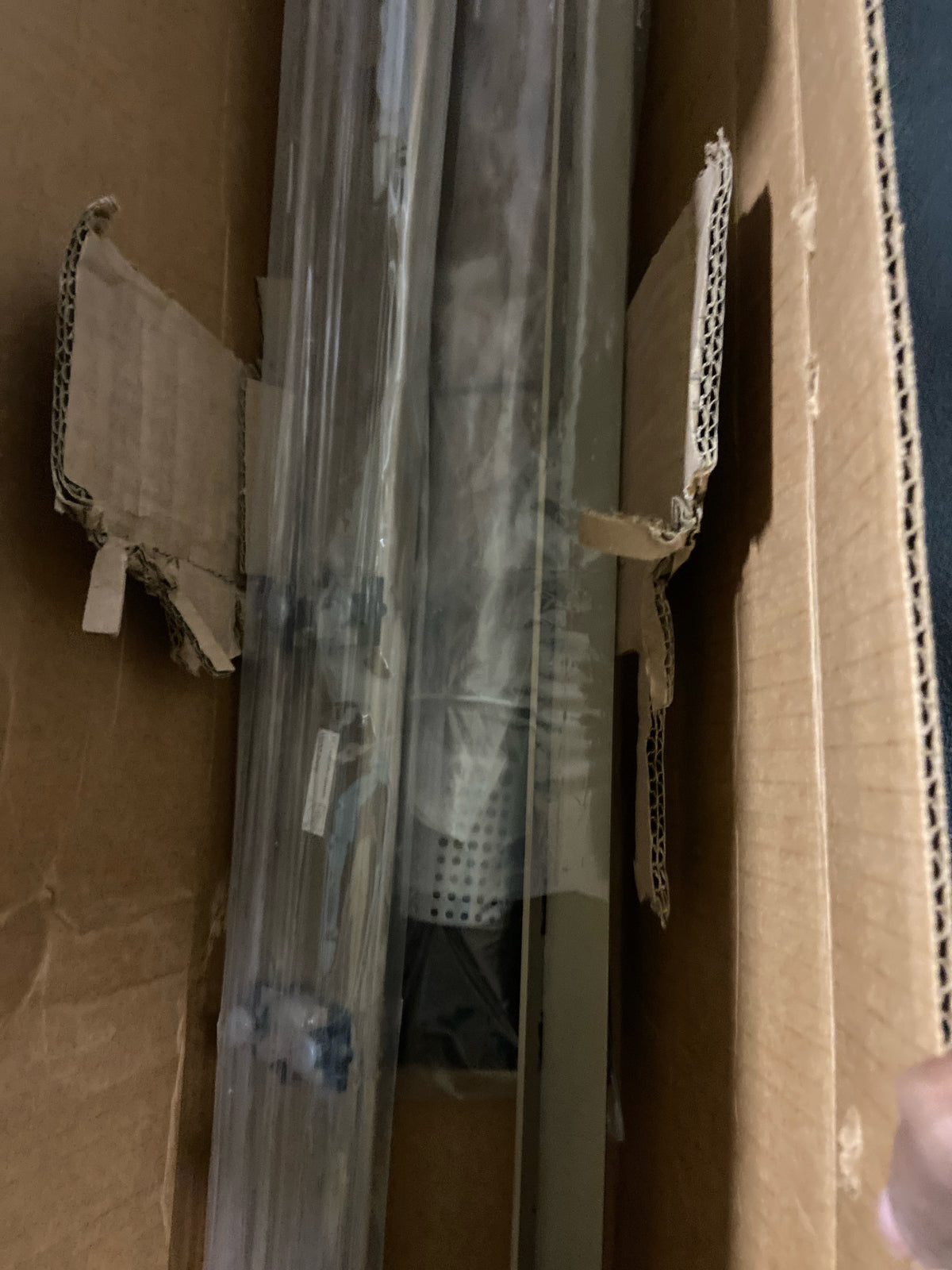 48" FCS Series Complete Kit with Disco-rectangle Tile Insert Frame in Satin Champagne