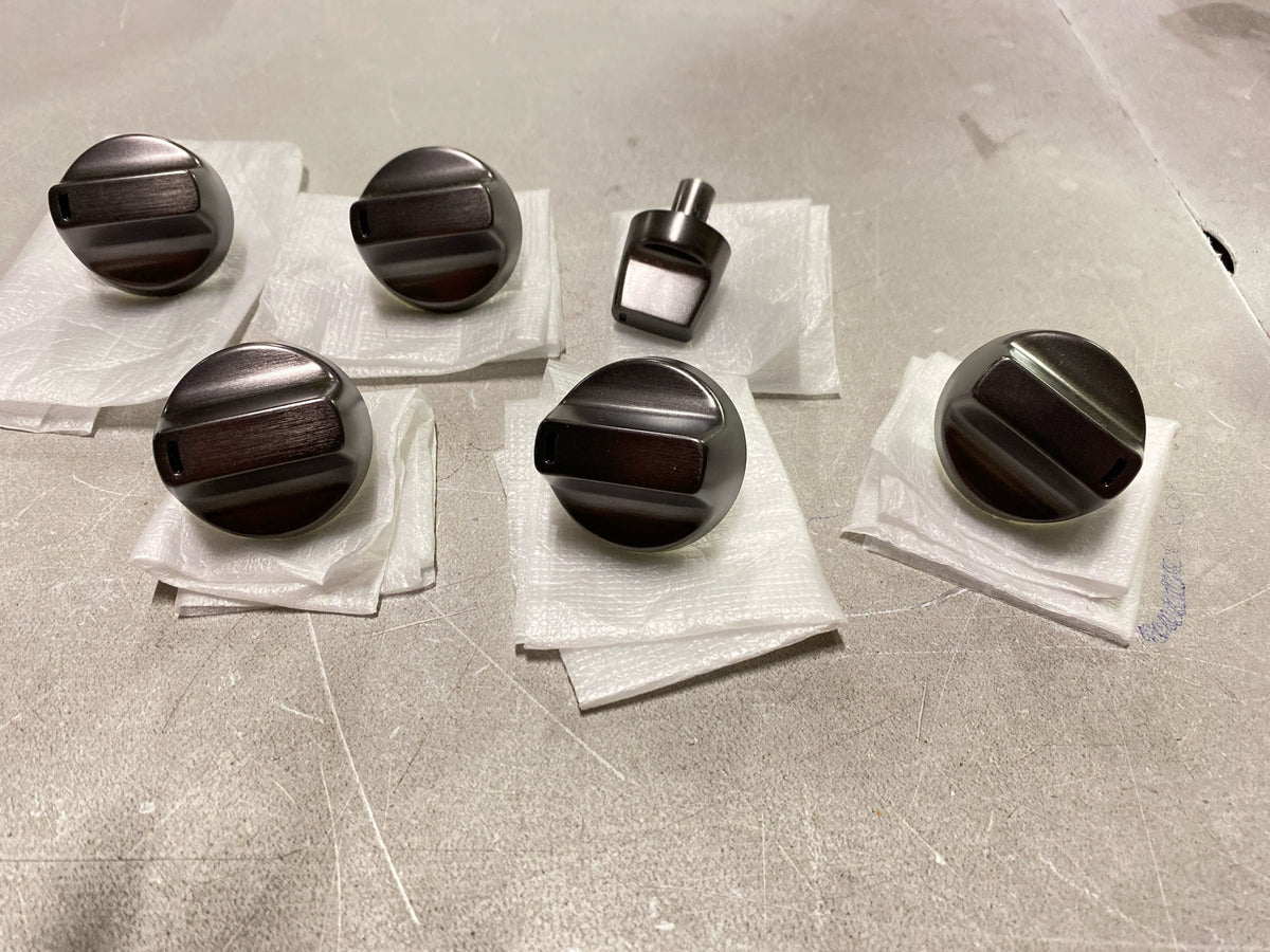 Cafe CXCG1K0PMBT Knob Set for Cafe Gas Cooktops - Brushed Black
