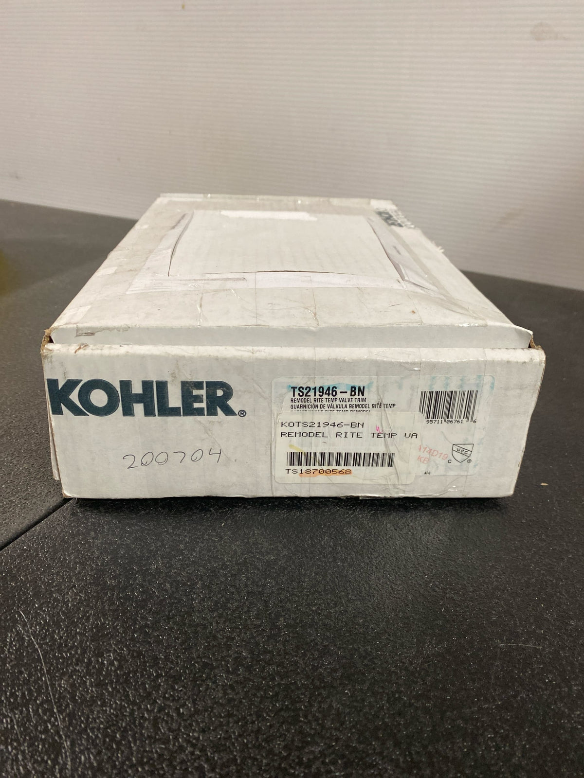 Kohler TS21946-BN Remodel Rite-Temp Lever 1-Handle Wall Mount Valve Trim in Vibrant Brushed Nickel (Valve Not Included)