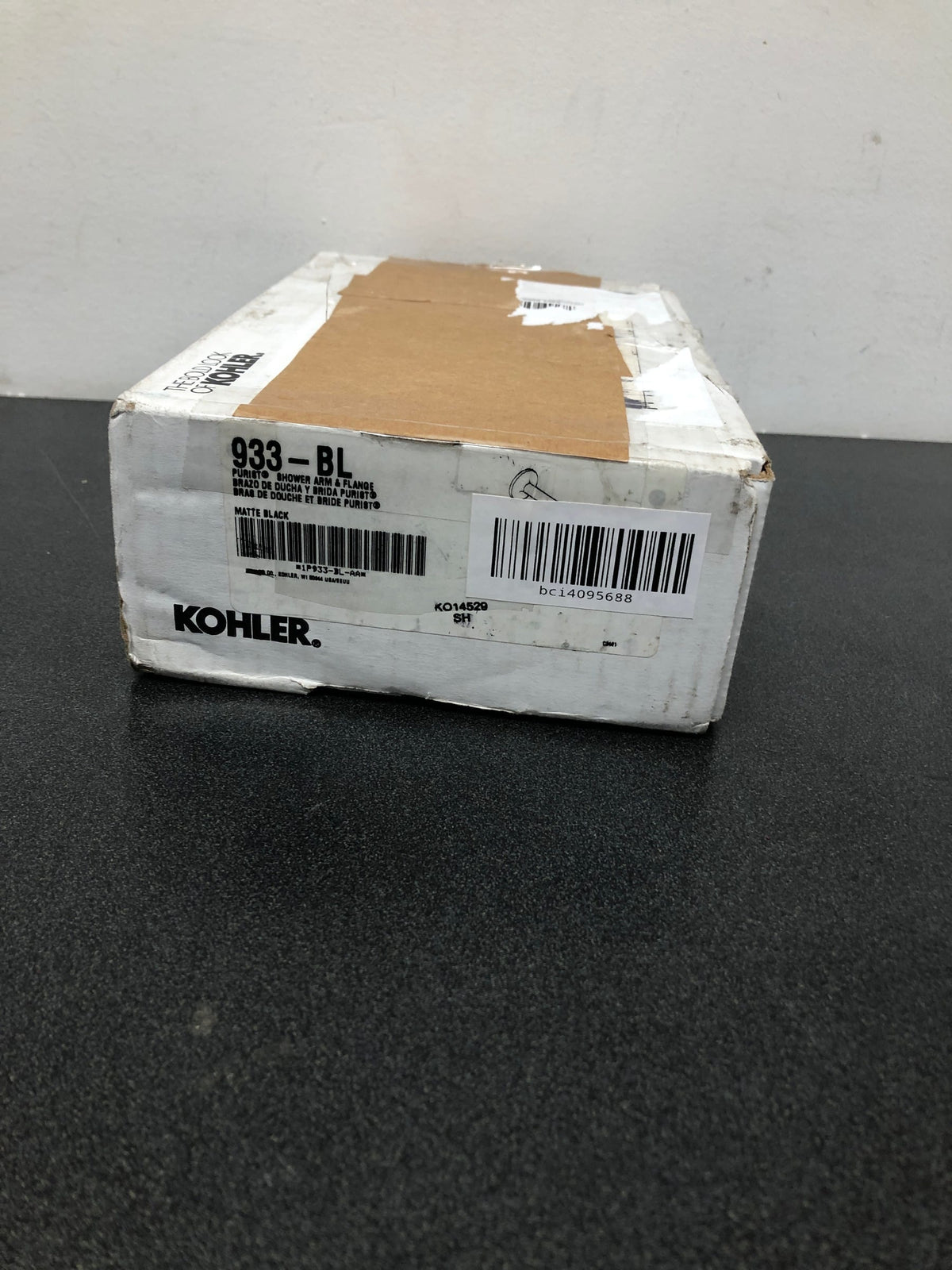 Kohler K-14427-BL Purist 7-3/4" Tub Spout - Matte Black