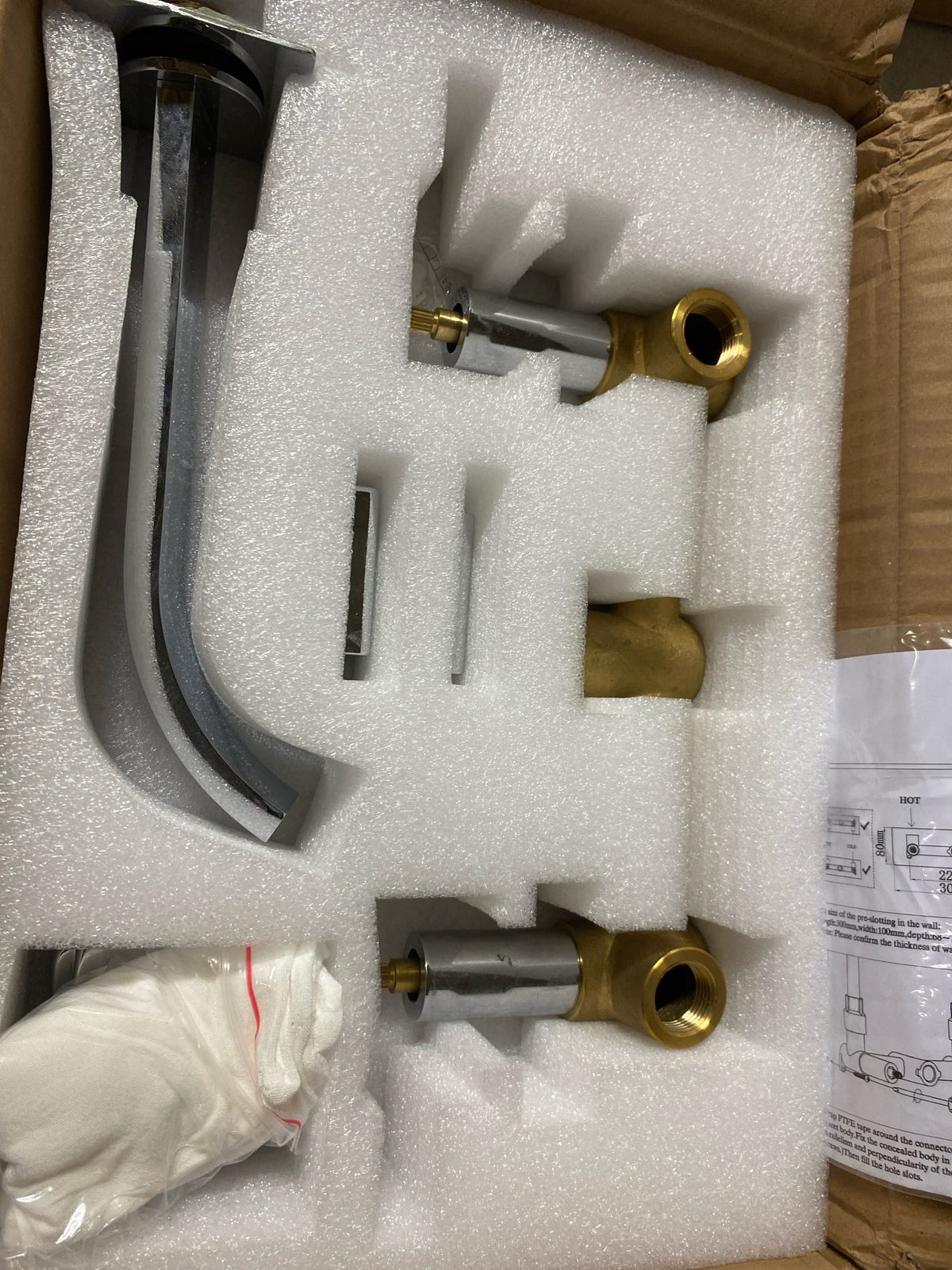 DreamLine FTCP0208X01 Chesapeake Wall Mounted Tub Filler - Chrome
